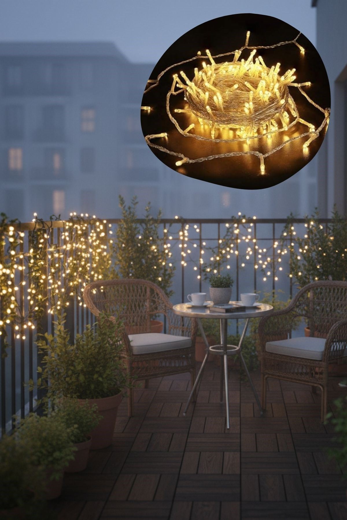 TBL Dekor® Günışığı Renk 5 Farklı Işık Modlu 10 Metre Eklemeli Dekor Boncuk Model Dekoratif Led