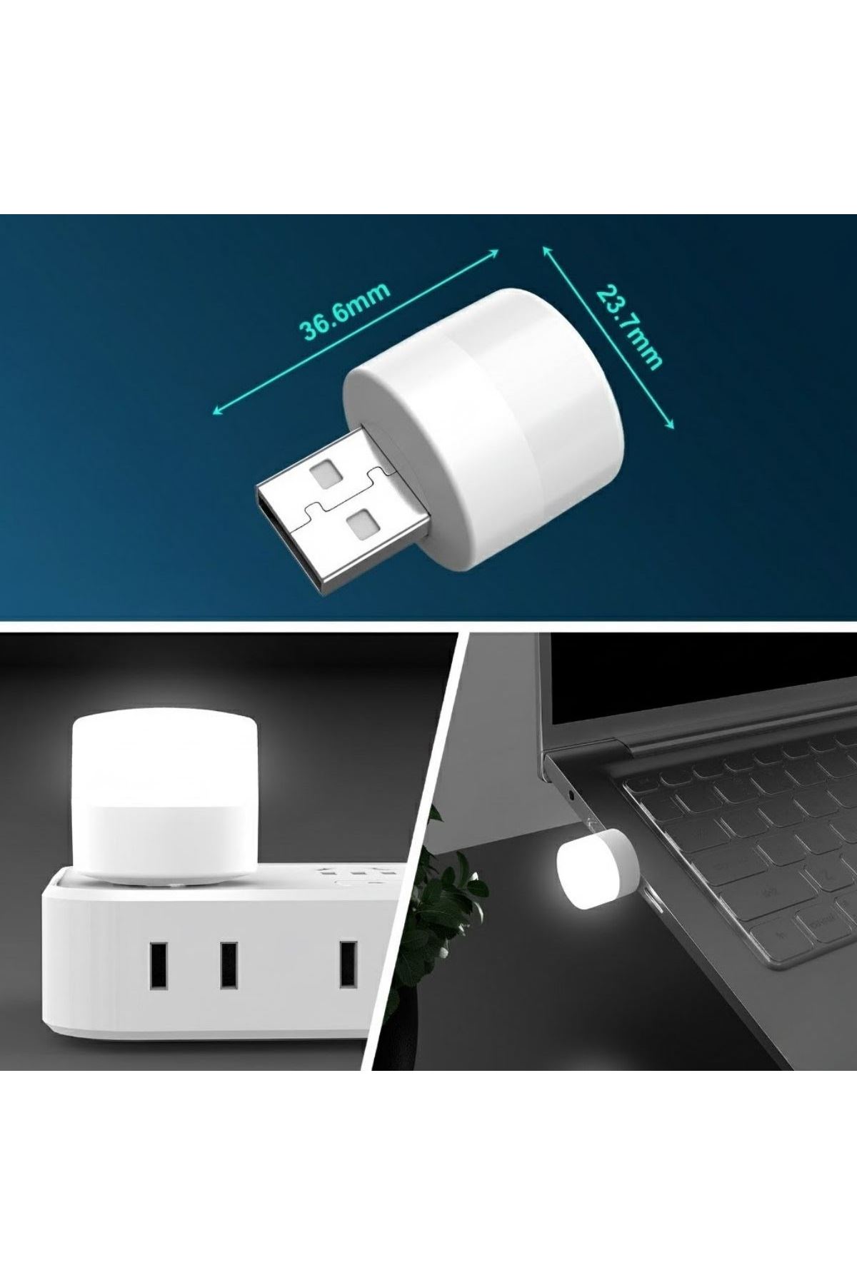 TBL Dekor® USB Mini Top LED 10’lu Aydınlatma Seti – Sıcak Renkli Gece Lambası, Enerji Tasarruflu Mikro LED Işıklar