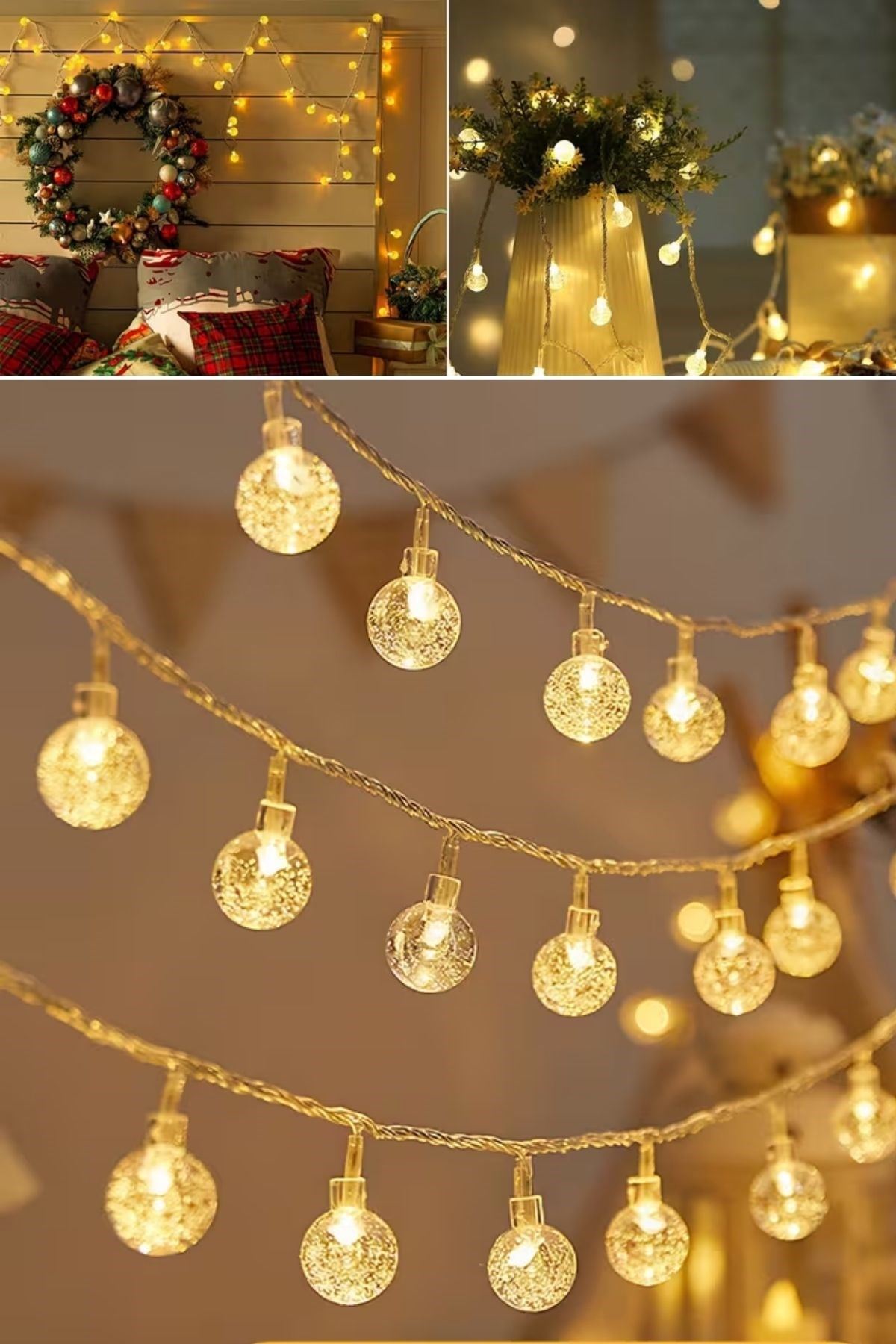Mini Boncuk Detaylı 3.5 Metre USB LED Işık – 20 LED’li Dekoratif Ortam Aydınlatması