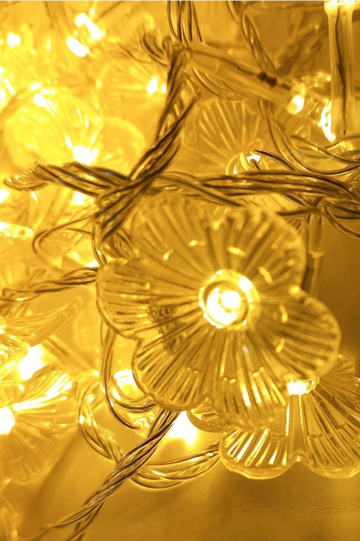 Çiçek Desenli 3.5 Metre USB LED Işık – 20 LED’li Dekoratif Ortam Aydınlatması