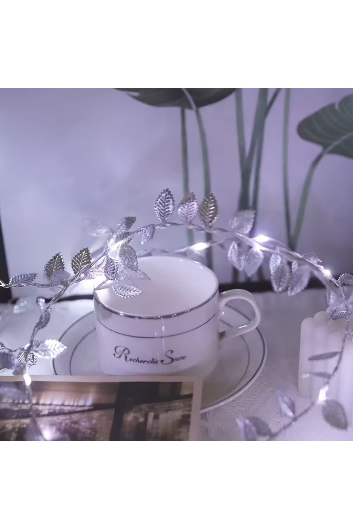 3 Metre Yaldızlı Gümüş LED Işık – Dekoratif Ortam ve Yılbaşı Aydınlatması