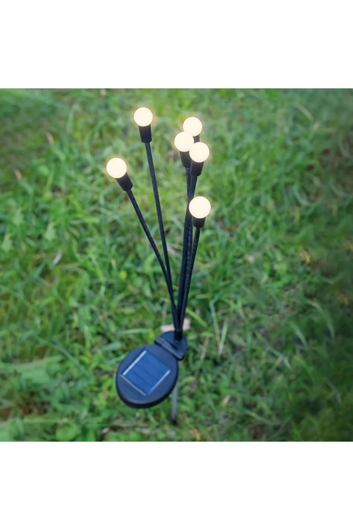 2 Adet Güneş Enerjili Plastik Bahçe Lambası – LED Dış Mekan Top Aydınlatma, Otomatik Açılıp Kapanan Solar Işık