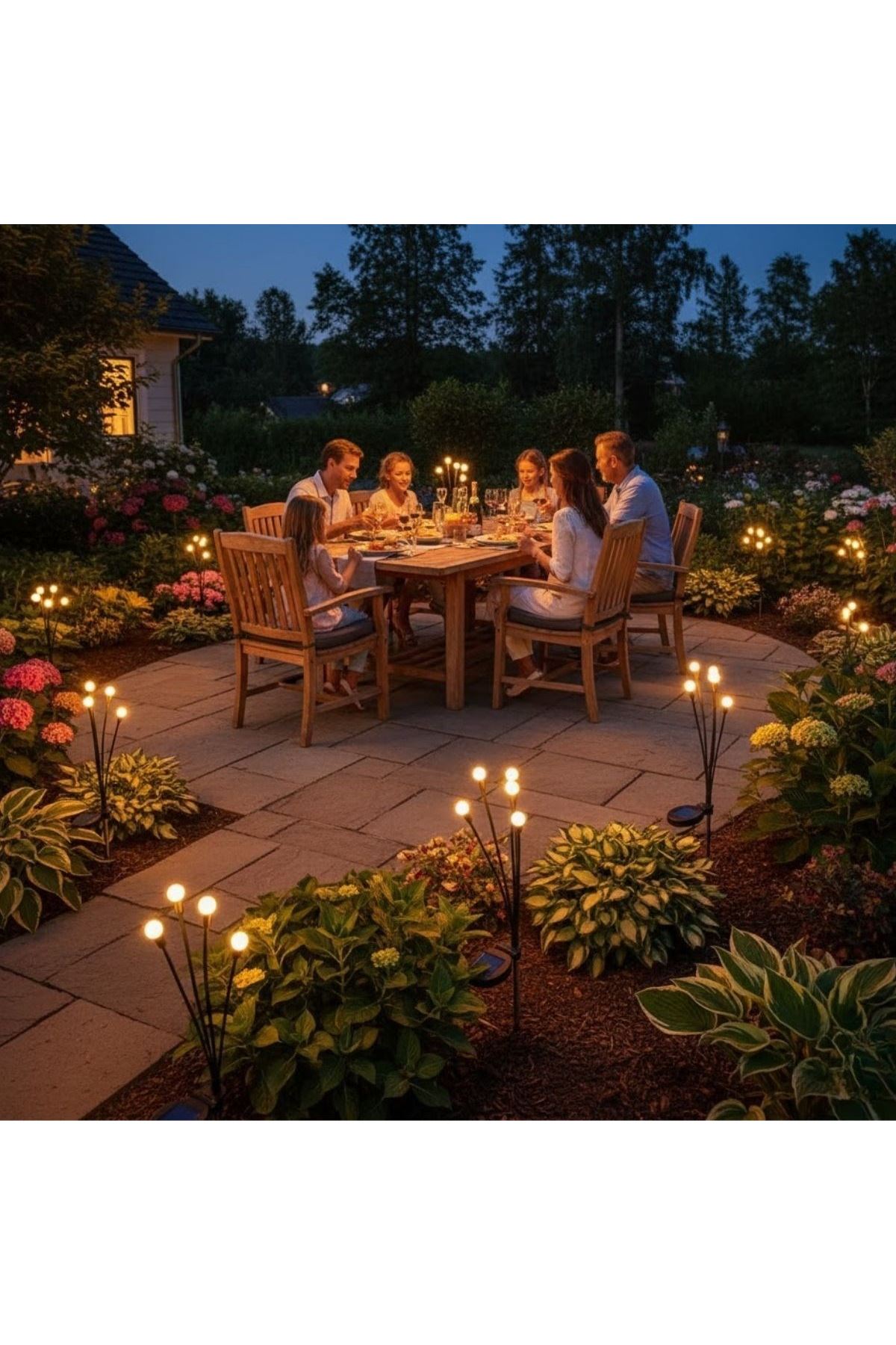 2 Adet Güneş Enerjili Plastik Bahçe Lambası – LED Dış Mekan Top Aydınlatma, Otomatik Açılıp Kapanan Solar Işık