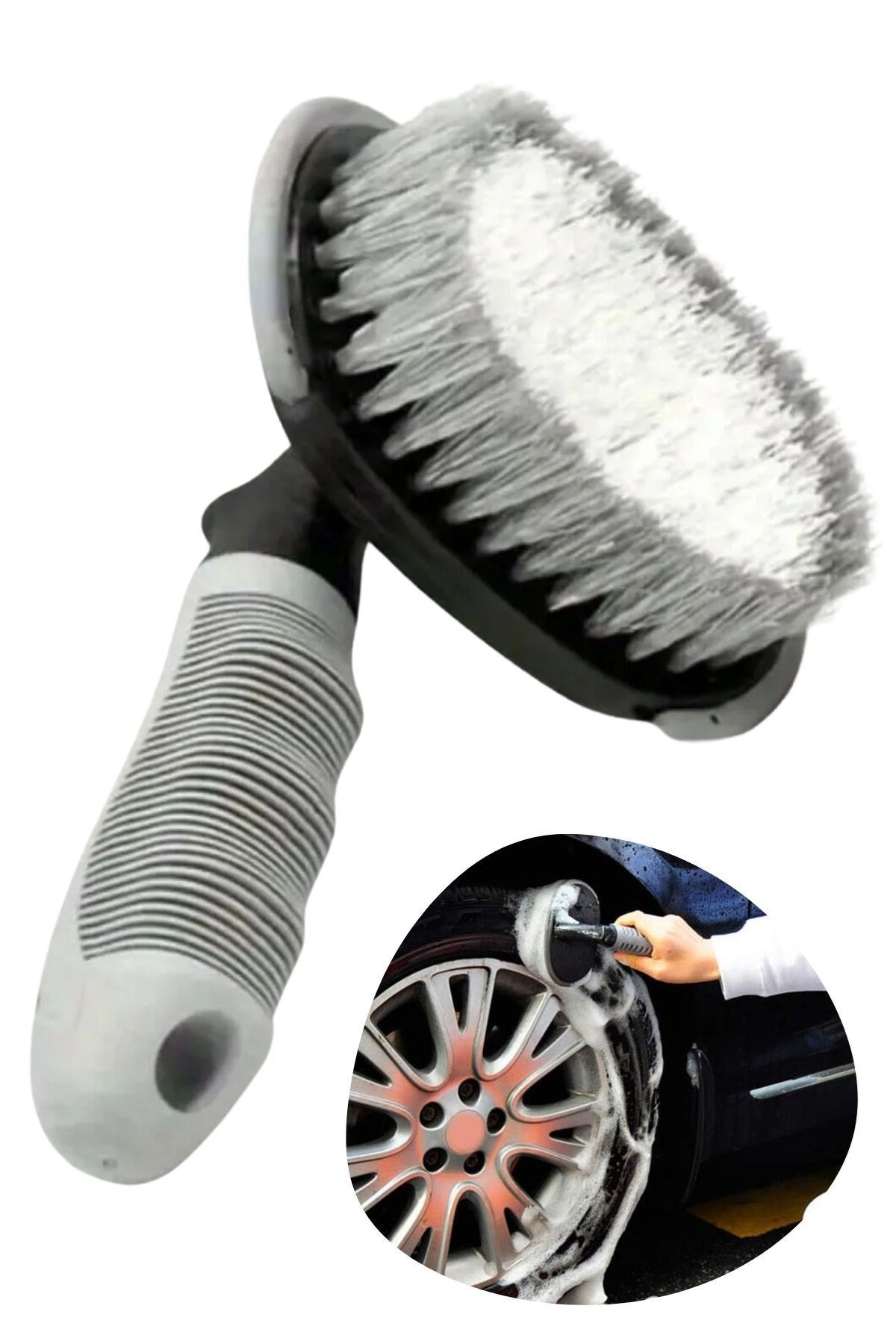 Çok Amaçlı Araç Temizlik Fırçası – Oto İç ve Dış Yüzeyler, Koltuk, Halı, Torpido ve Jant İçin Ergonomik Temizlik Fırçası