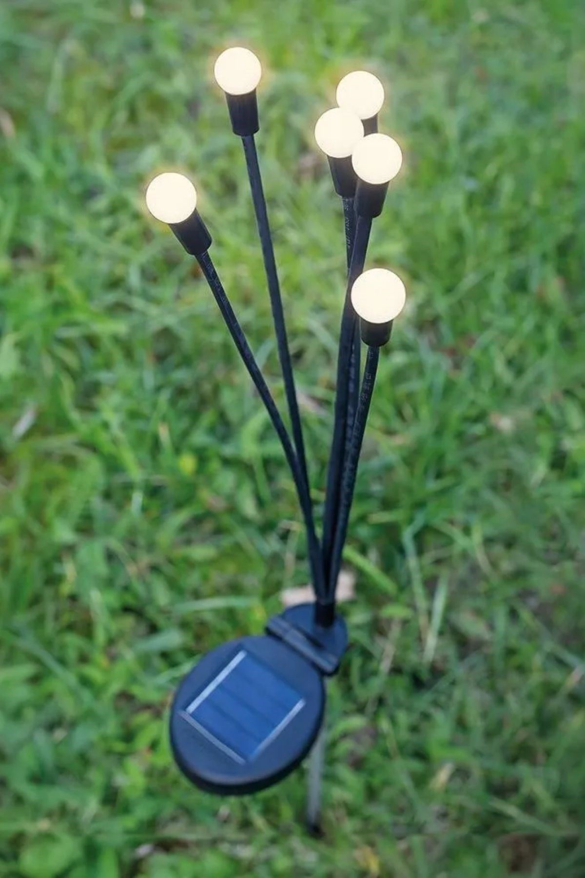 2 Adet Güneş Enerjili Plastik Bahçe Lambası – LED Dış Mekan Top Aydınlatma, Otomatik Açılıp Kapanan Solar Işık