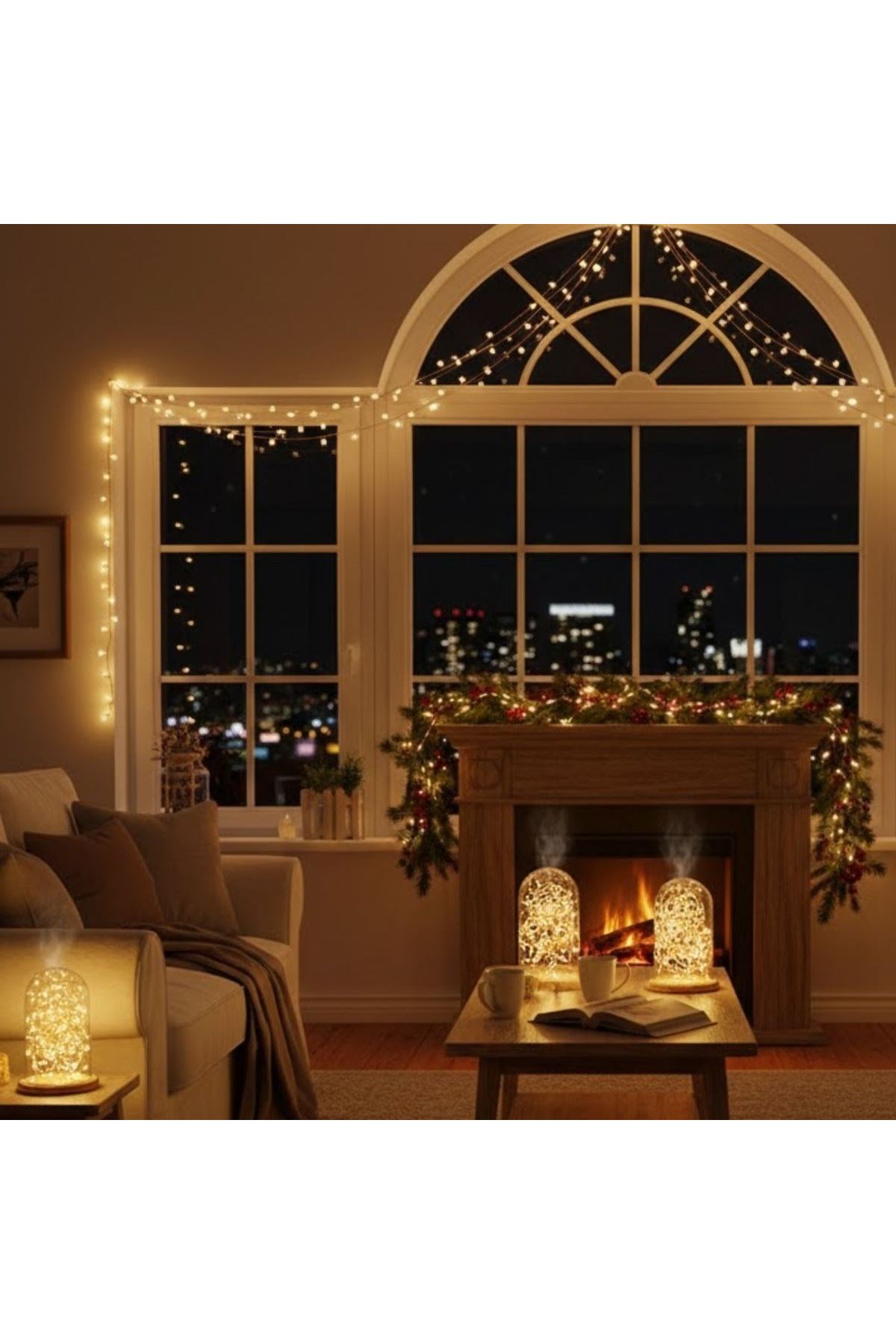 Sarı Peri LED Flaşlı Işık – 10 Metre Dekoratif Oda ve Organizasyon Aydınlatması