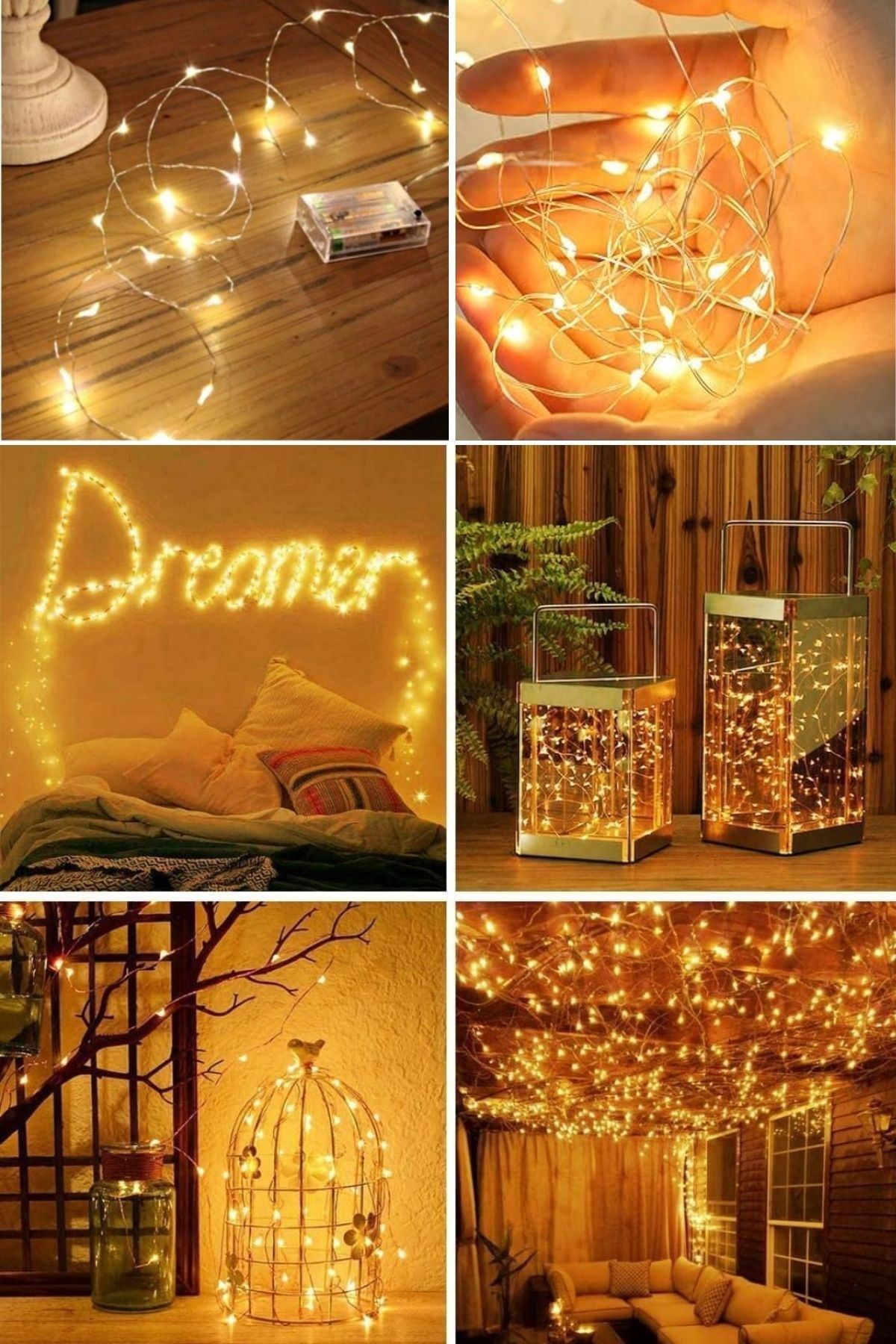 Sarı Peri LED Flaşlı Işık – 10 Metre Dekoratif Oda ve Organizasyon Aydınlatması