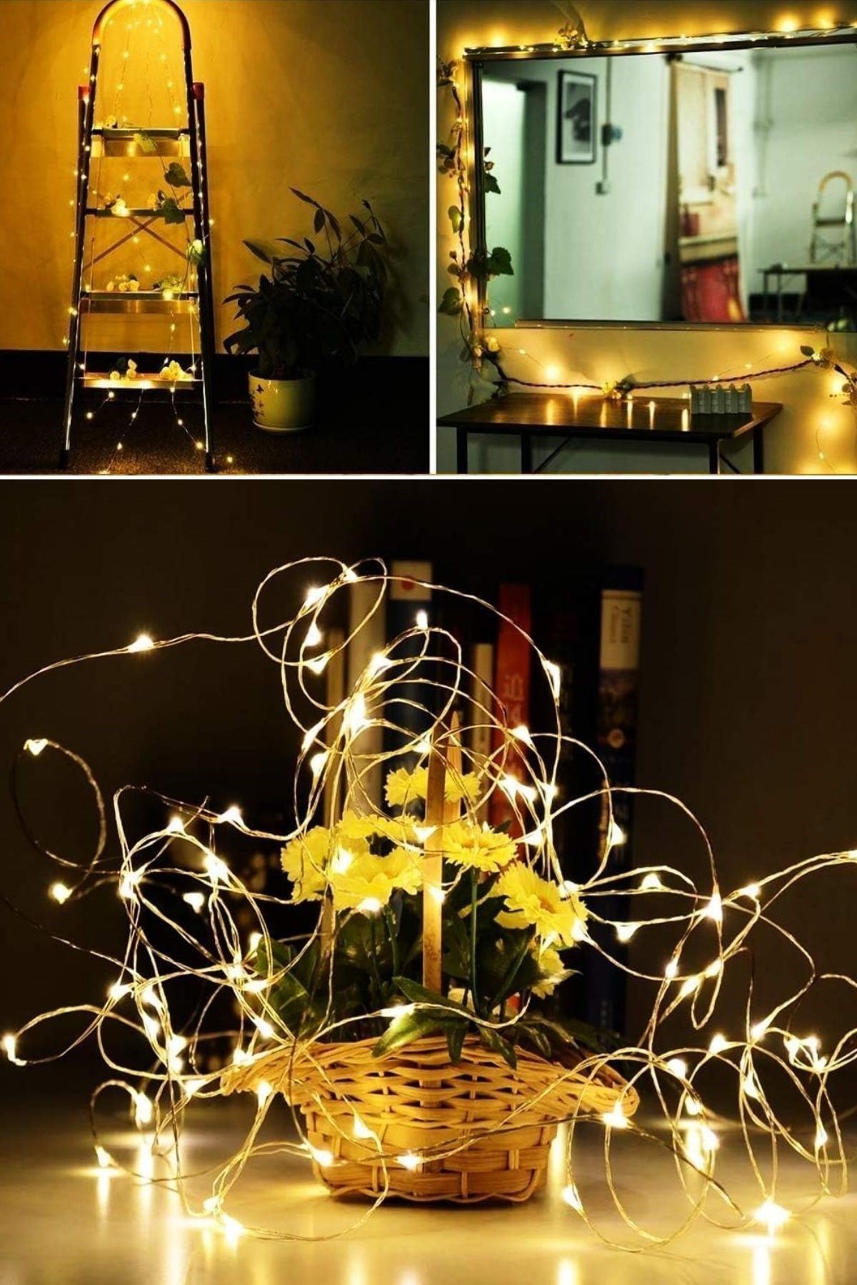 Sarı Peri LED Flaşlı Işık – 3 Metre Dekoratif Oda ve Organizasyon Aydınlatması