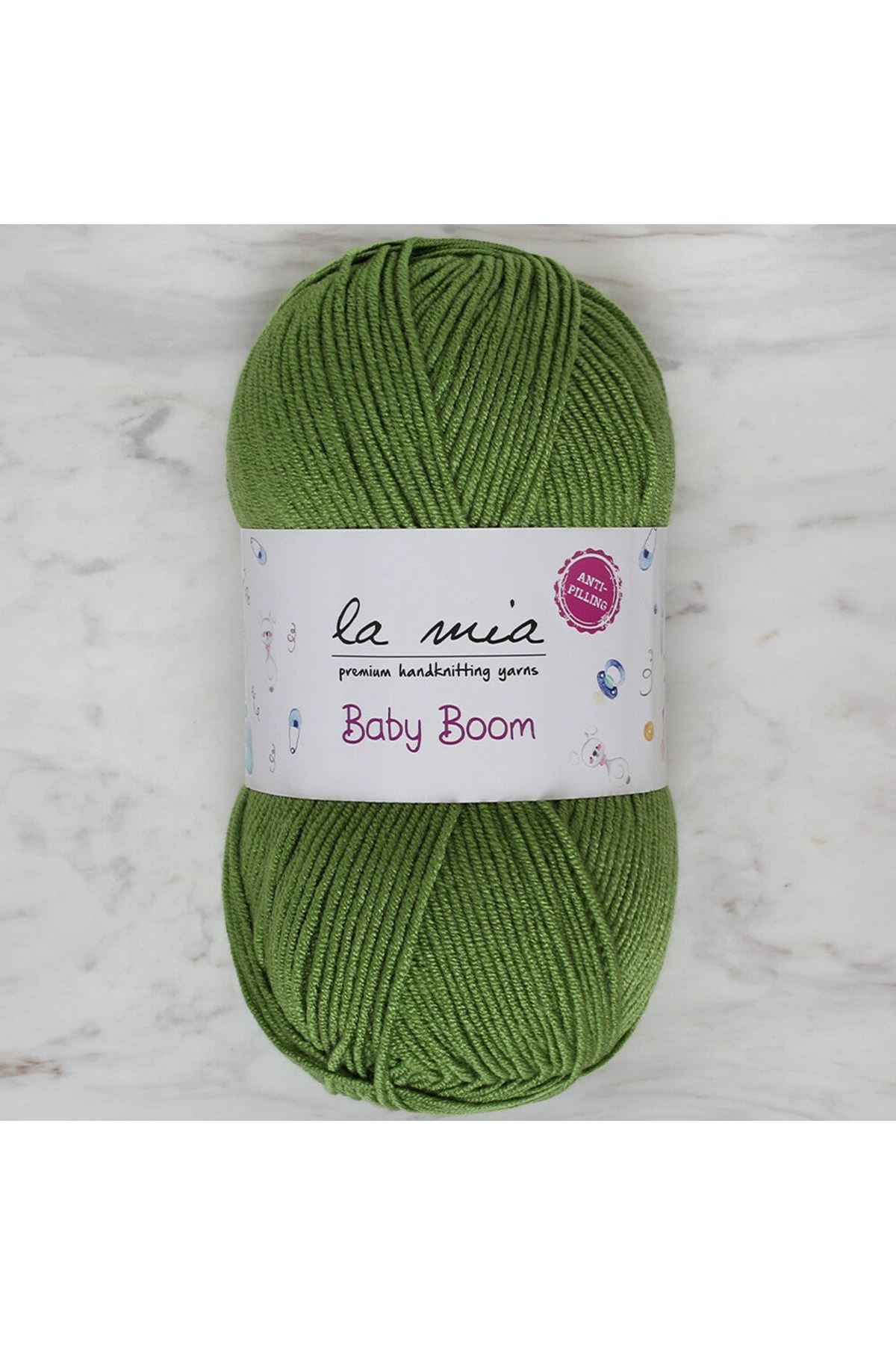 La Mia Baby Boom Yeşil El Örgü İpi - 406 - 34457
