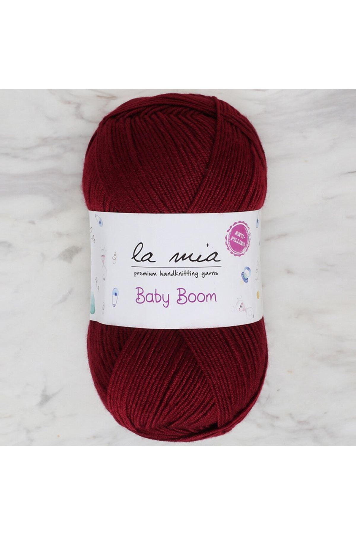 La Mia Baby Boom Bordo El Örgü İpi - 110 - 34453