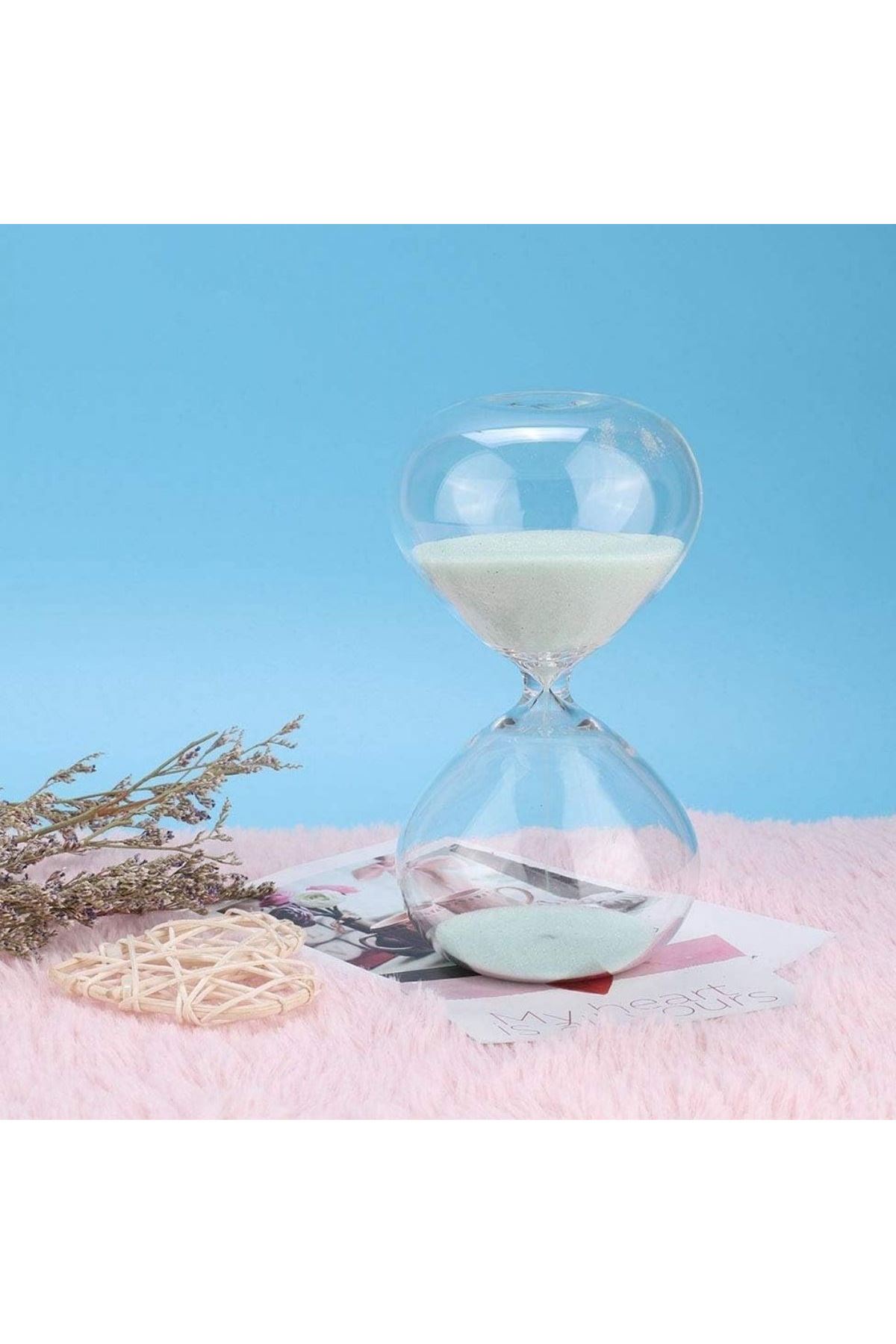 Masaüstü Cam Kum Saati – Estetik Tasarım, Dekoratif Zaman Ölçüm Aleti
