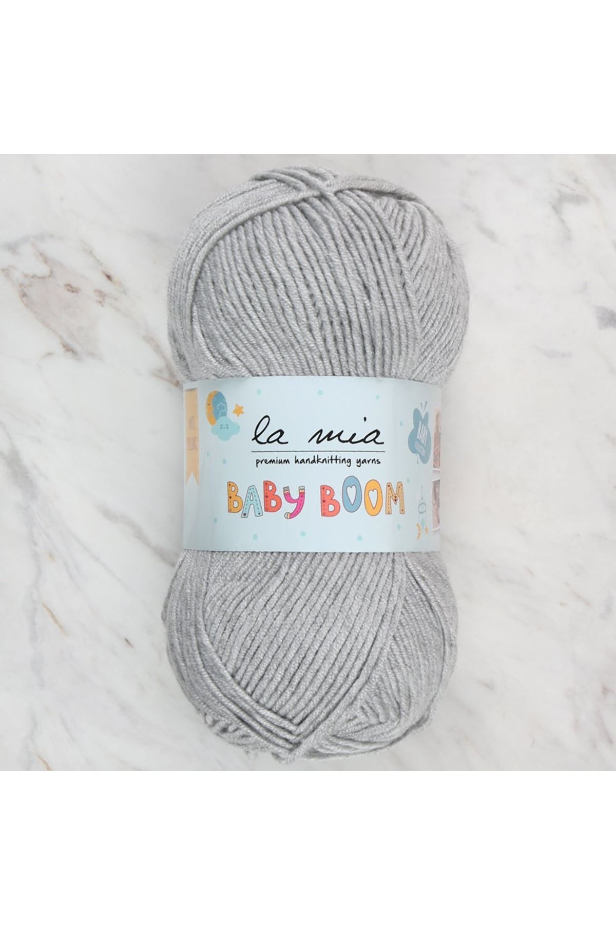 La Mia Baby Boom Gri El Örgü İpi - 1111 - 34452
