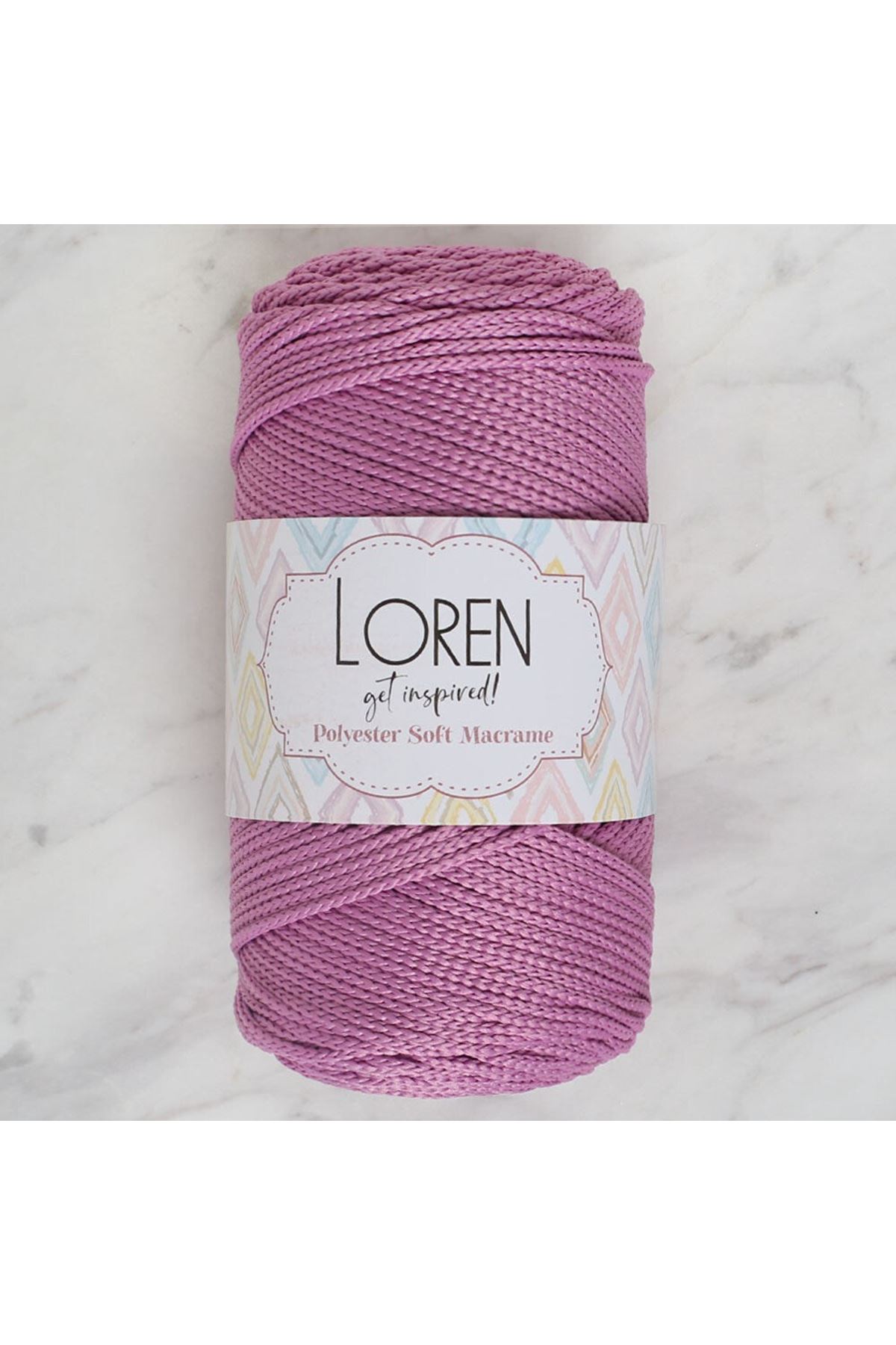 Loren Polyester Soft Macrame Gül Kurusu El Örgü İpi - LM021 - 34450
