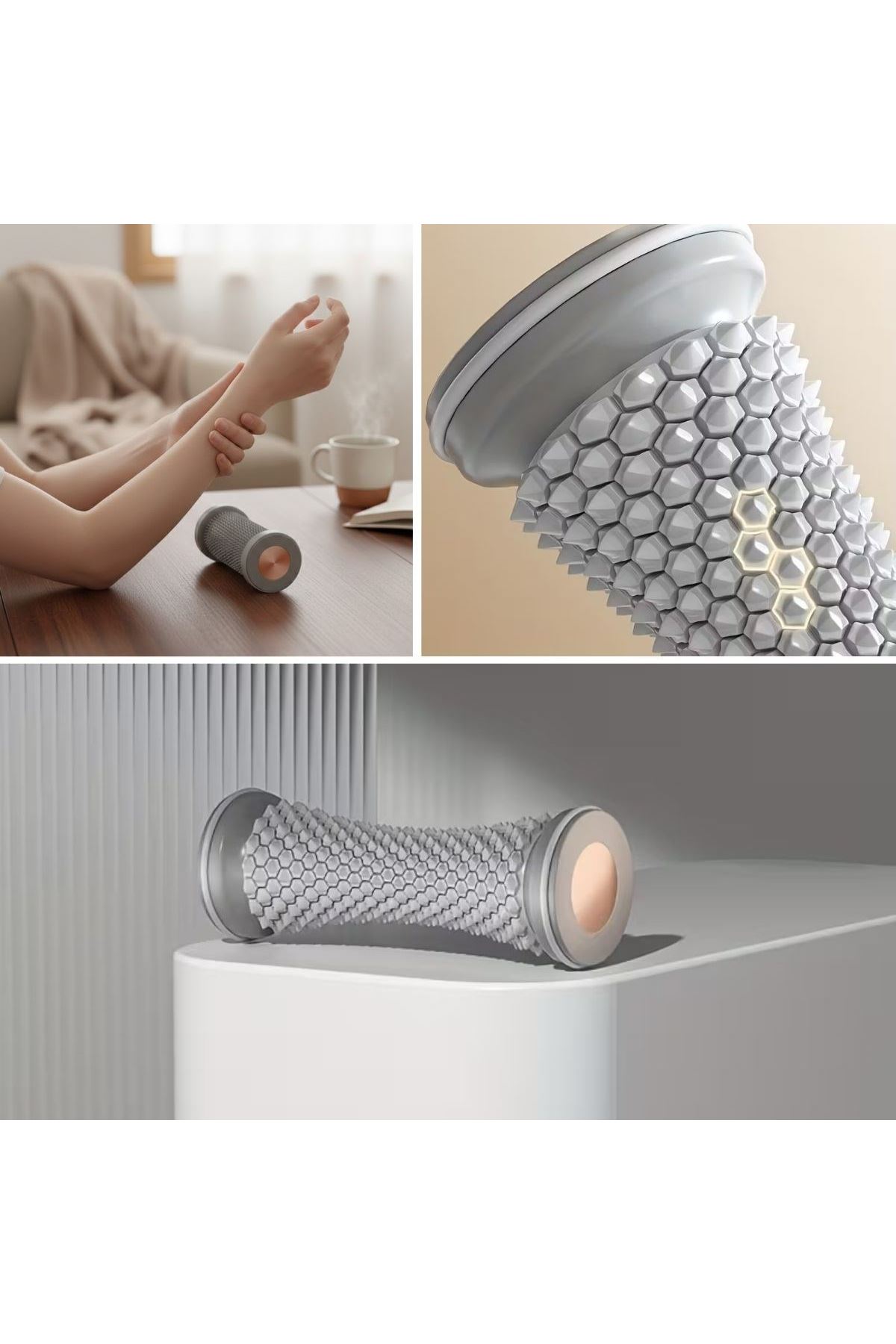 Ayak, El ve Bilekler İçin Yuvarlamalı Masaj Aleti – Manuel Refleksoloji ve Kas Rahatlatıcı Masaj Aparatı