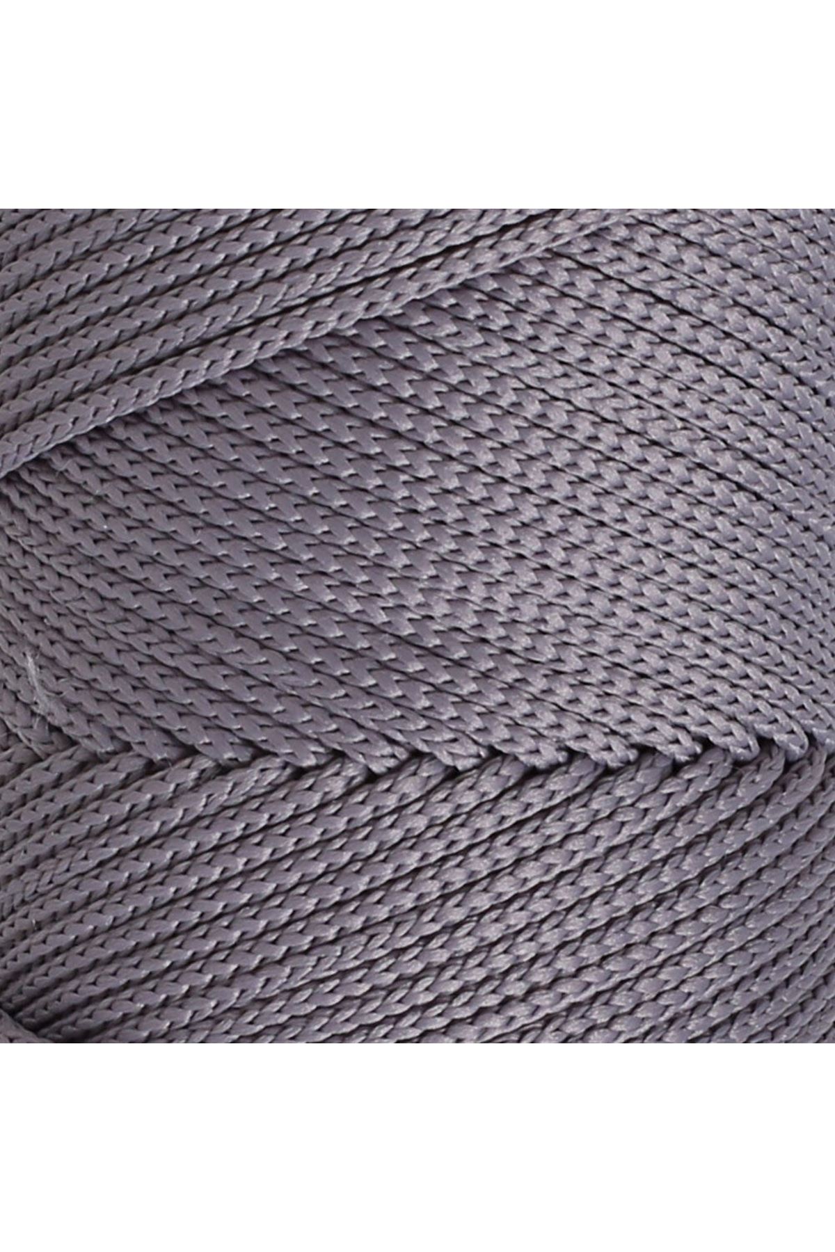 Loren Polyester Soft Macrame Gri El Örgü İpi - LM050 - 34448