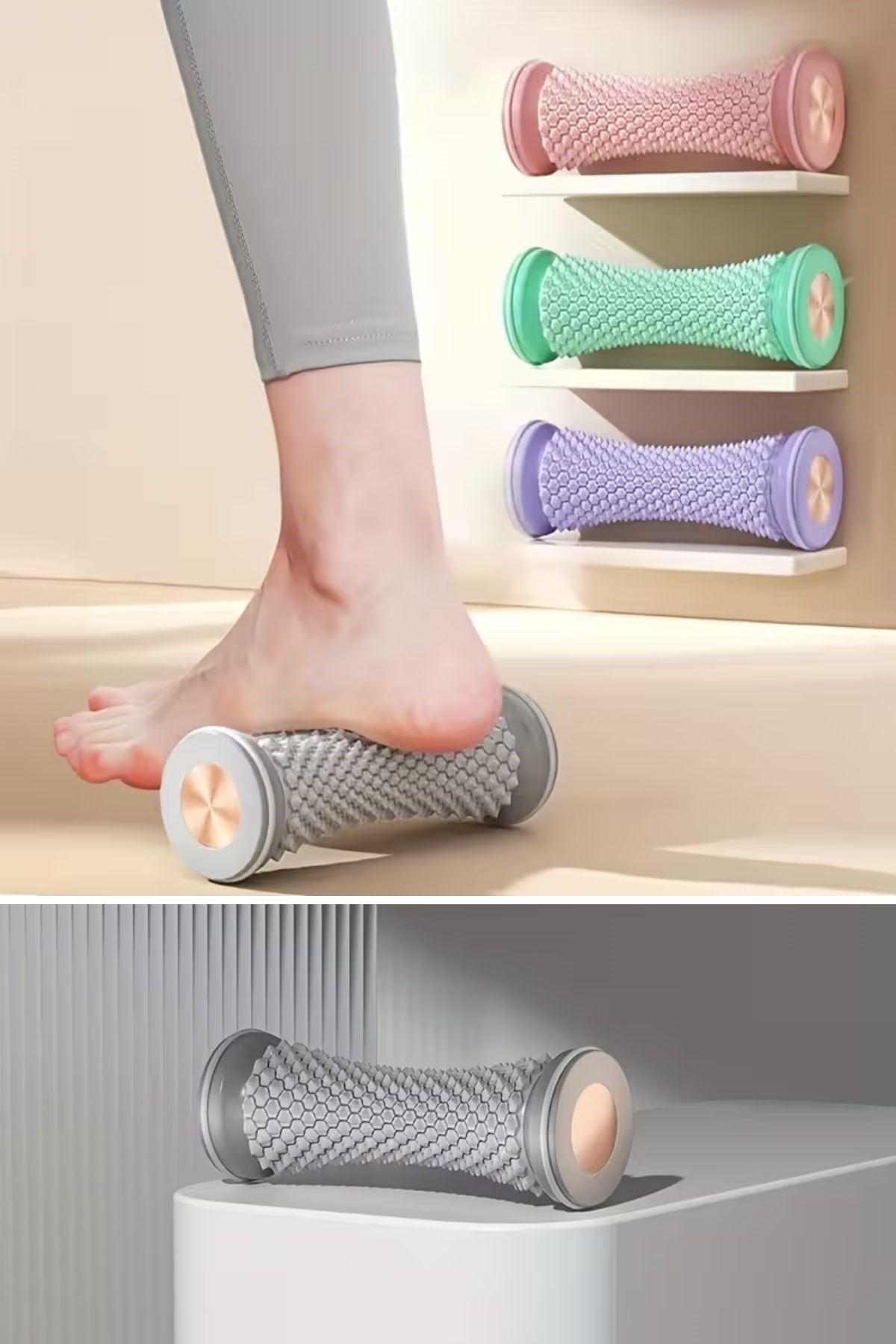 Ayak, El ve Bilekler İçin Yuvarlamalı Masaj Aleti – Manuel Refleksoloji ve Kas Rahatlatıcı Masaj Aparatı