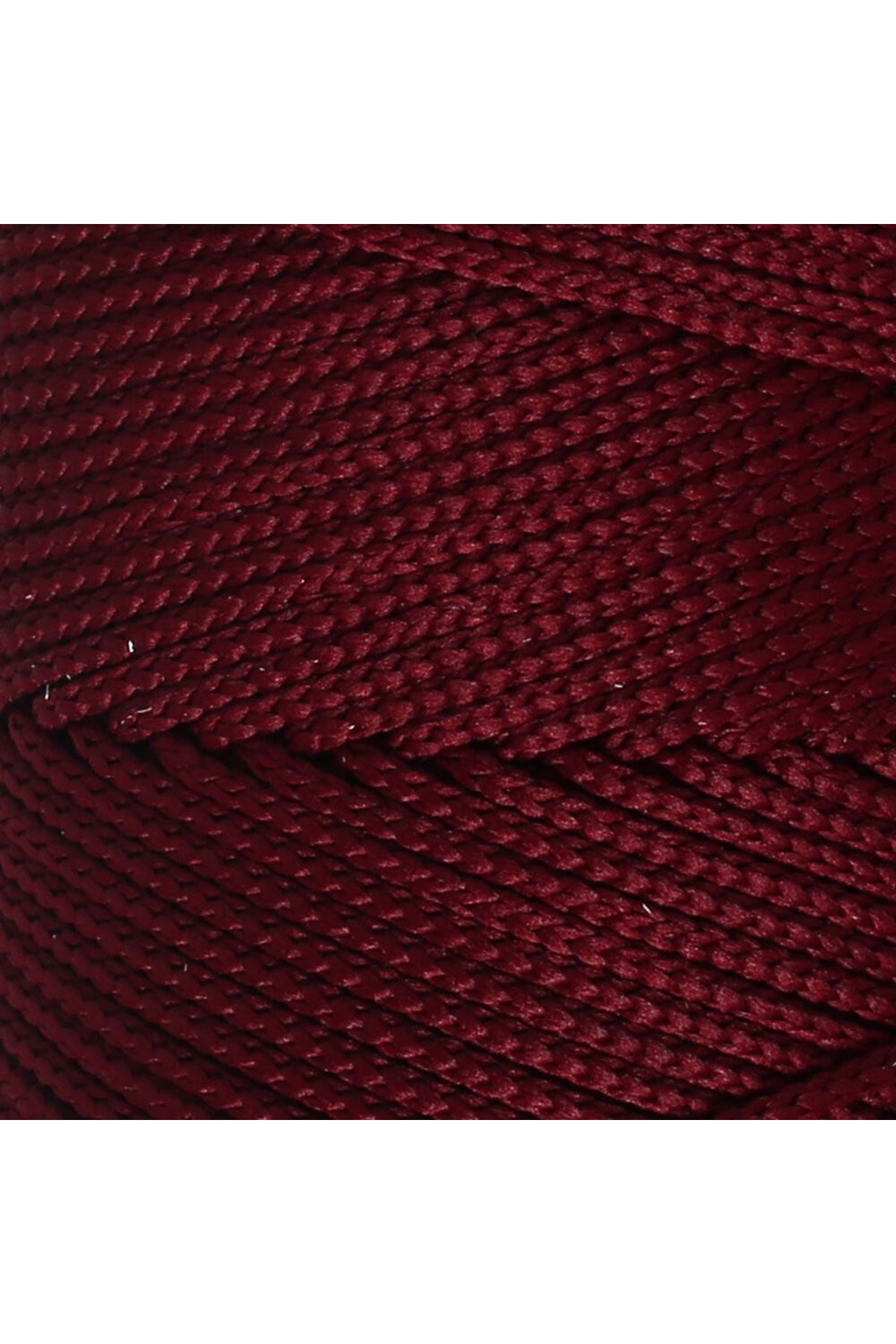 Loren Polyester Soft Macrame Bordo El Örgü İpi - LM039 - 34444