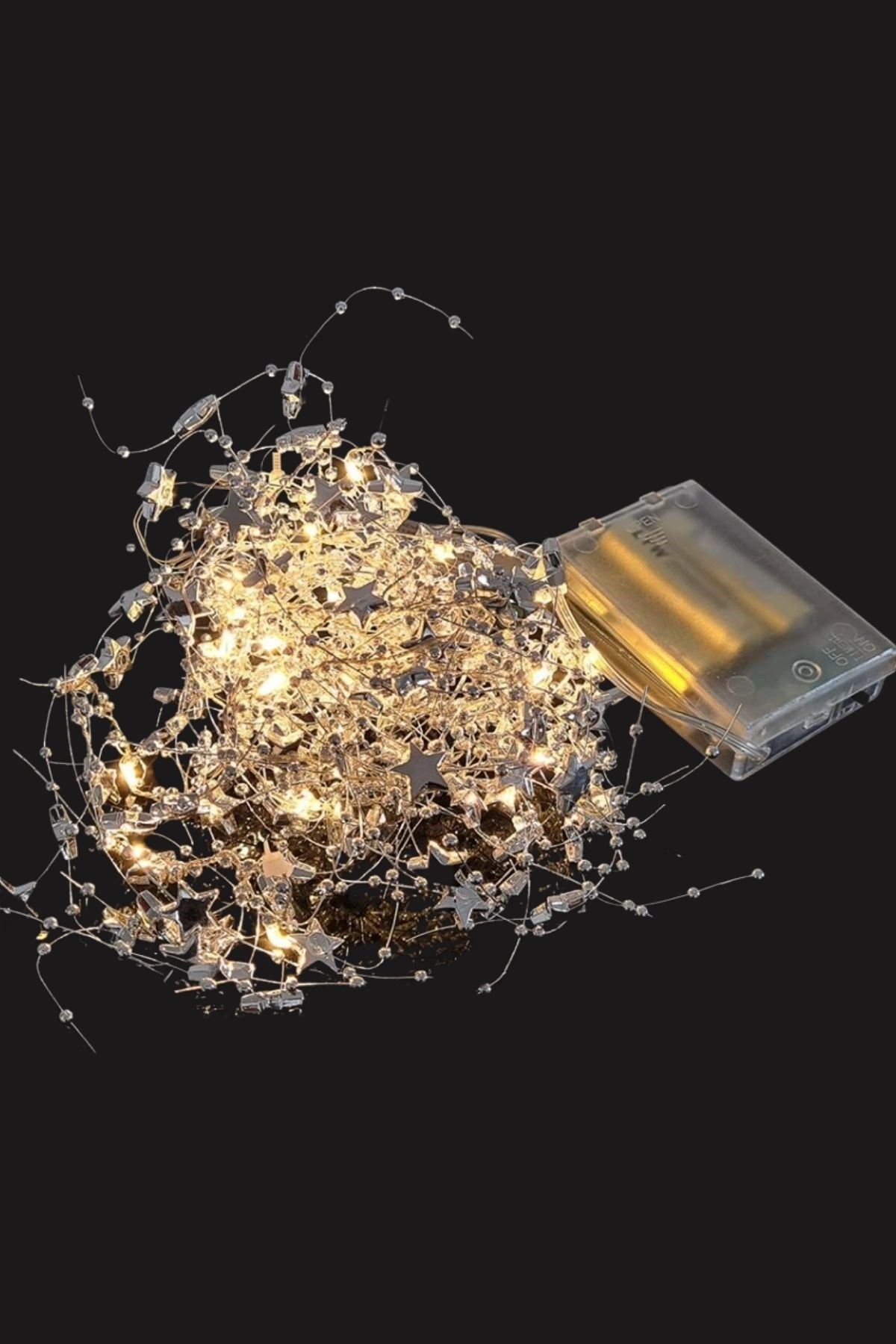 Saçaklı 3*3 Metre Yıldız Boncuklu Dekor Led USB Ev, Oda ve Organizasyon Dekoru hakkında ürün açıklaması