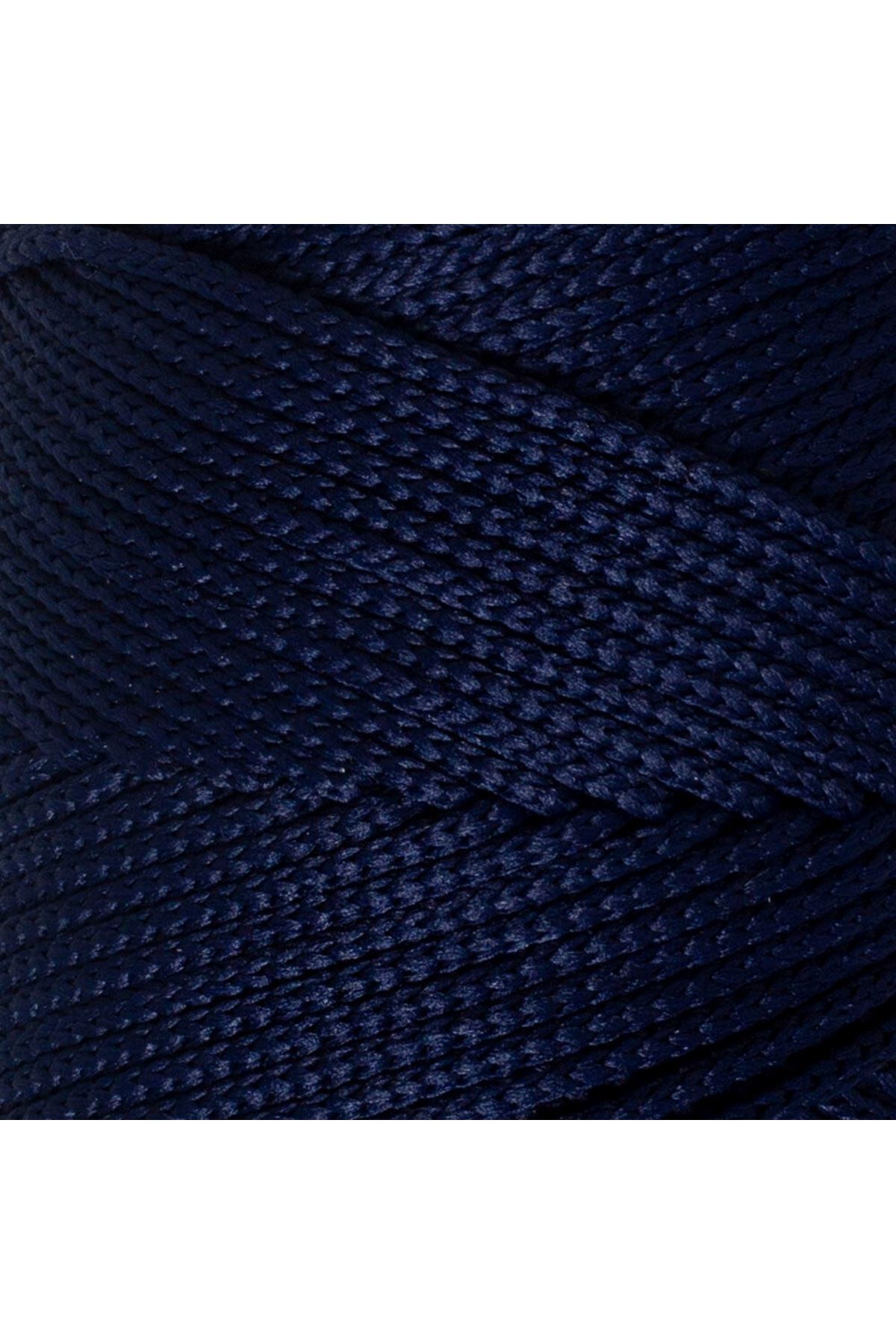 Loren Polyester Soft Macrame Koyu Lacivert El Örgü İpi - LM030 - 34436