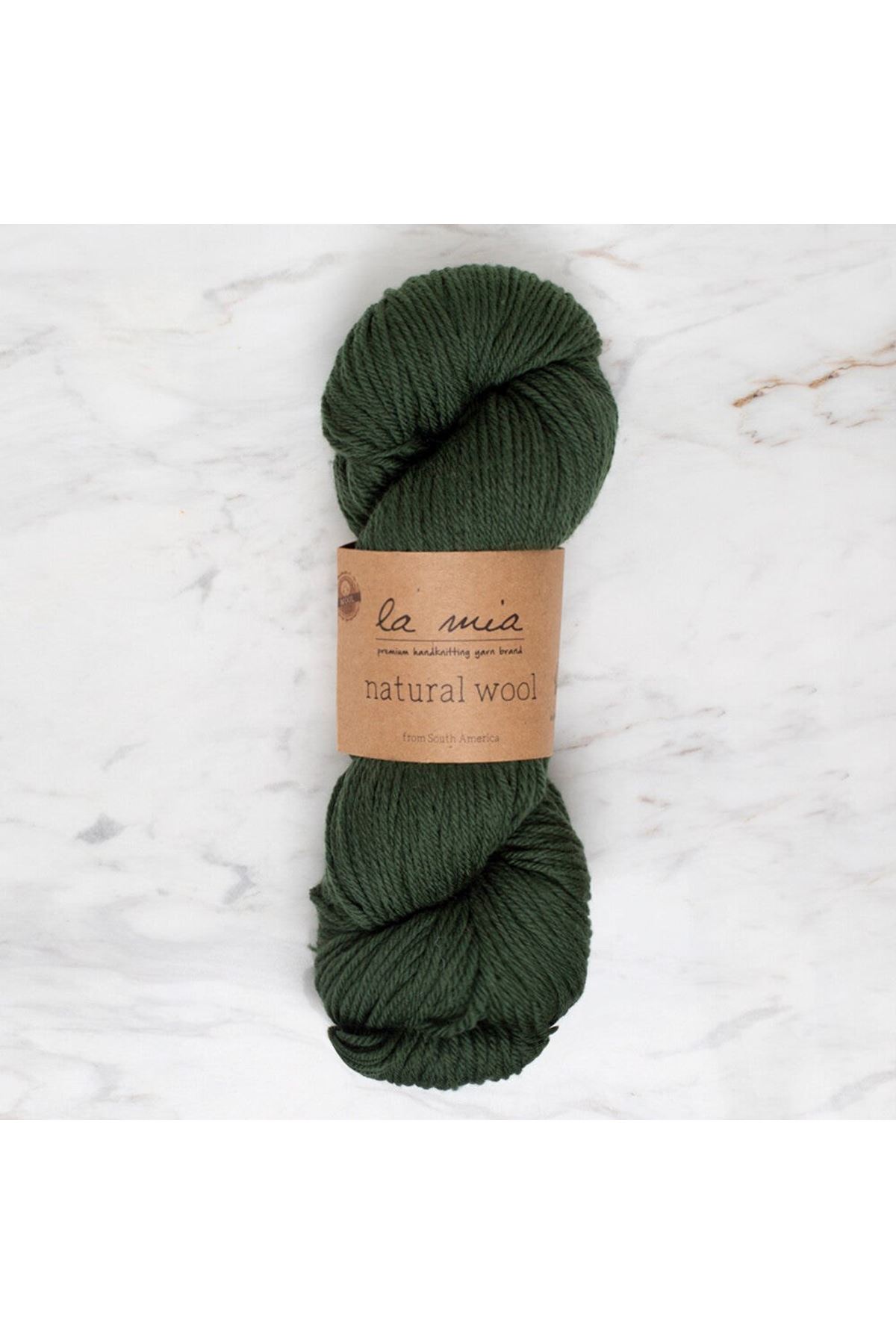 La Mia Natural Wool Yeşil El Örgü İpi - L801 - 34399