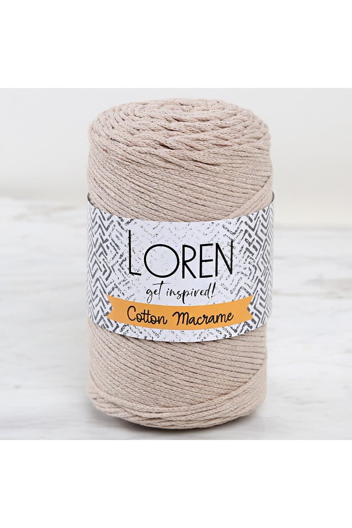 Loren Cotton Macrame Bej - R084 - 34363