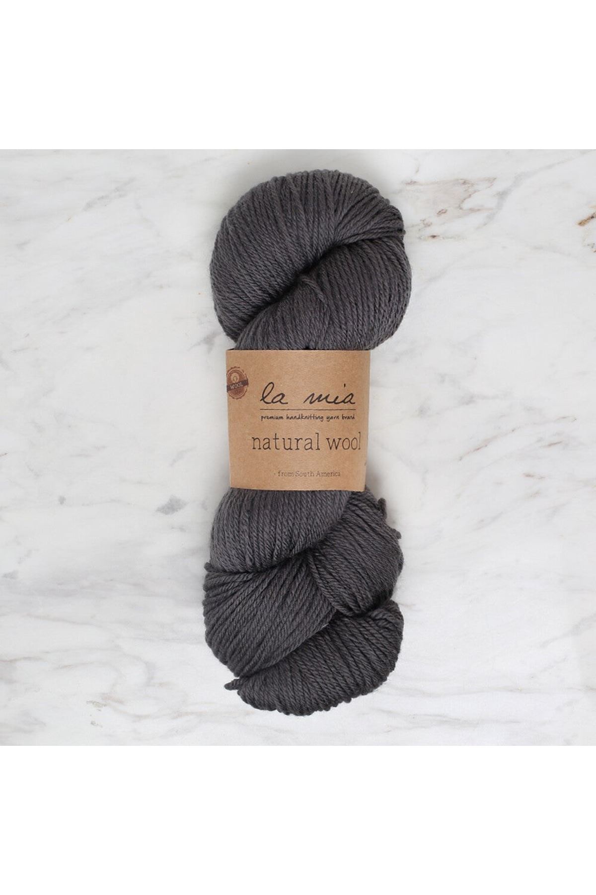 La Mia Natural Wool Antrasit El Örgü İpi - L900 - 34397