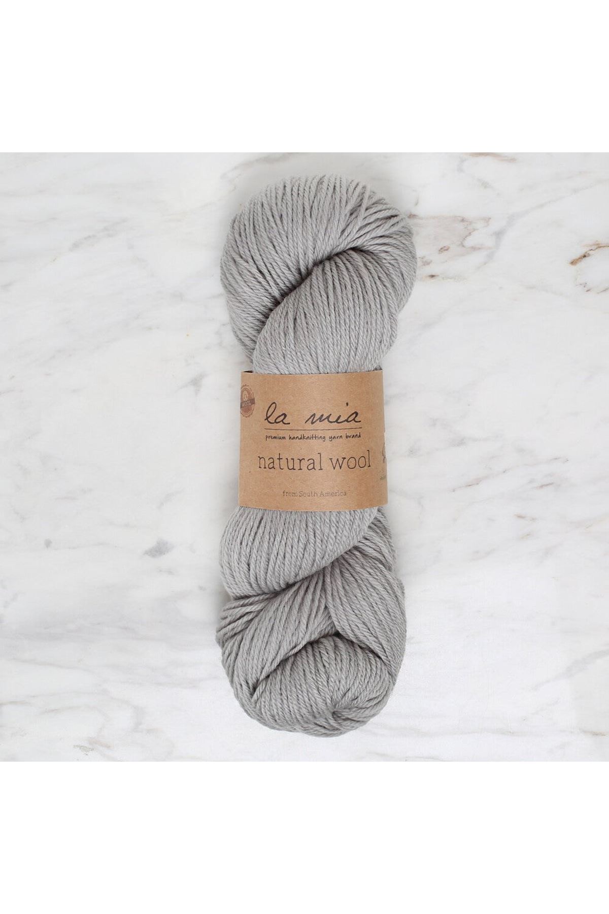 La Mia Natural Wool Gri El Örgü İpi - L946 - 34396
