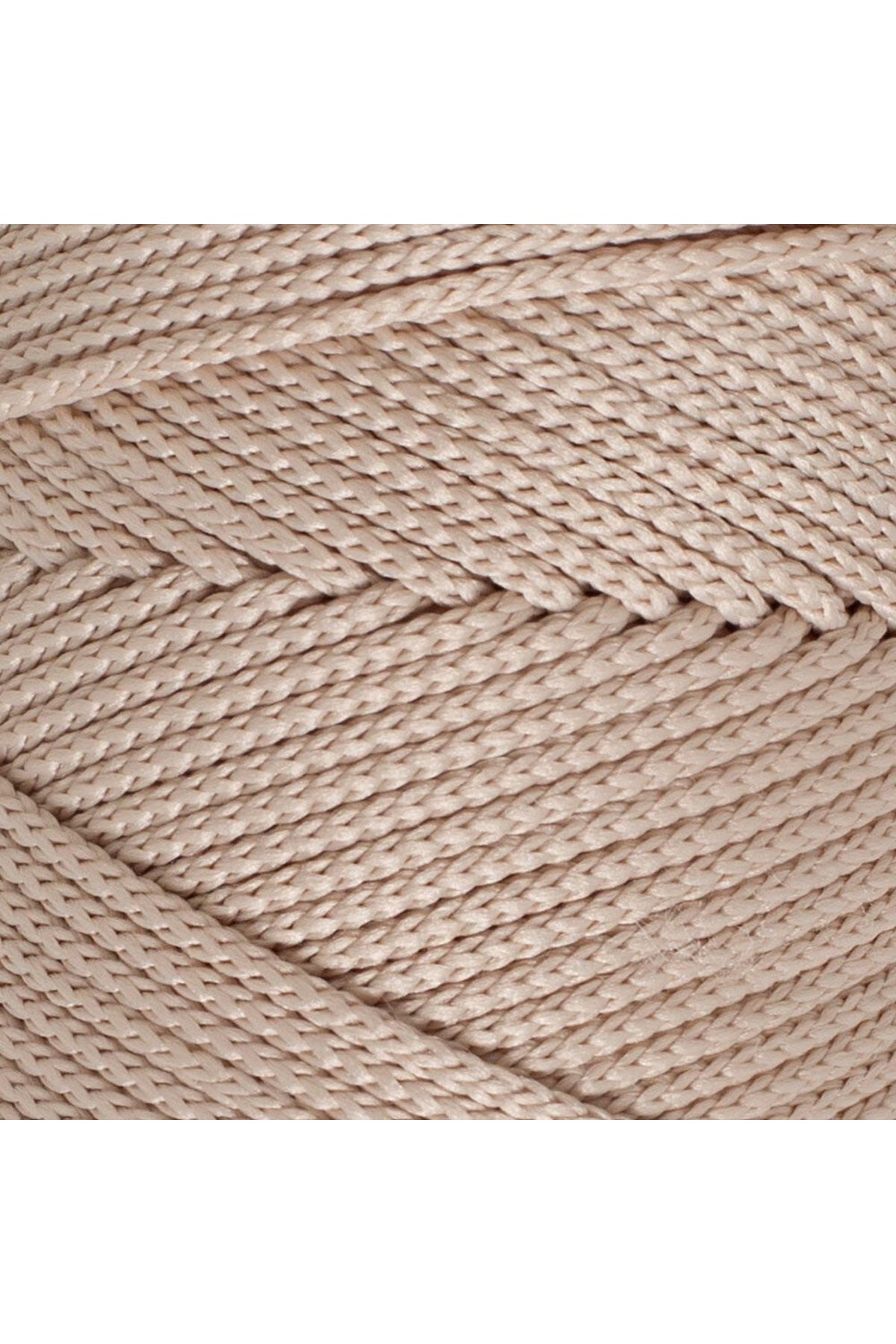 Loren Polyester Soft Macrame Taş Rengi El Örgü İpi - LM005 - 34428