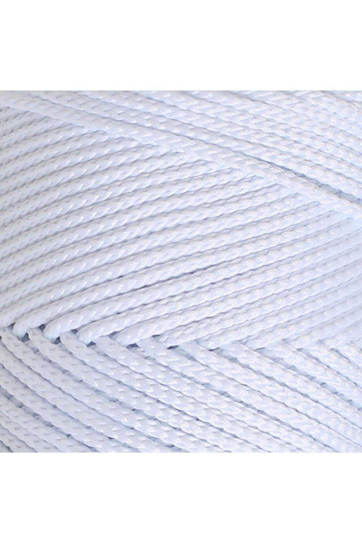 Loren Polyester Soft Macrame Optik Beyaz El Örgü İpi - LM001 - 34426