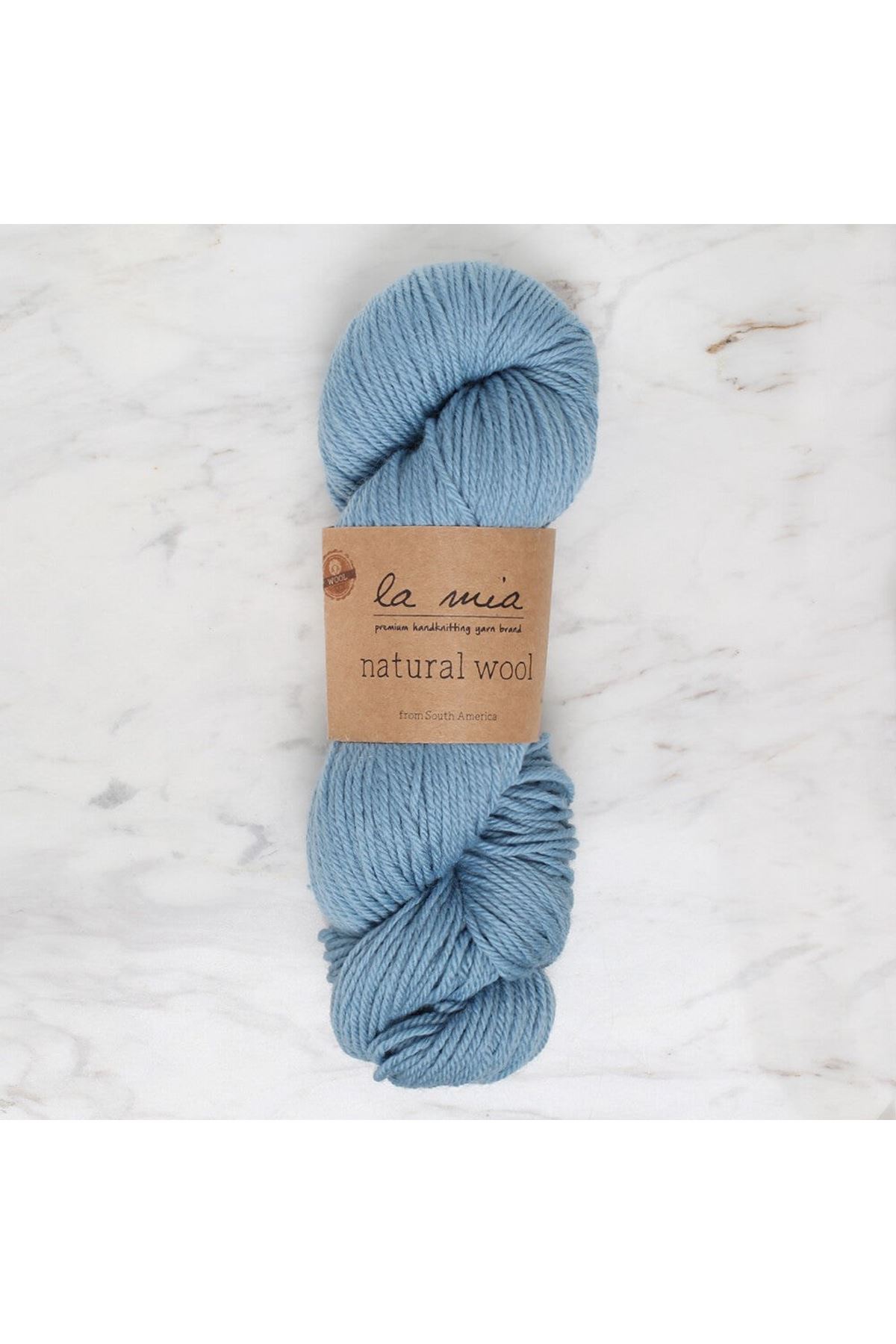 La Mia Natural Wool Mavi El Örgü İpi - L204 - 34393