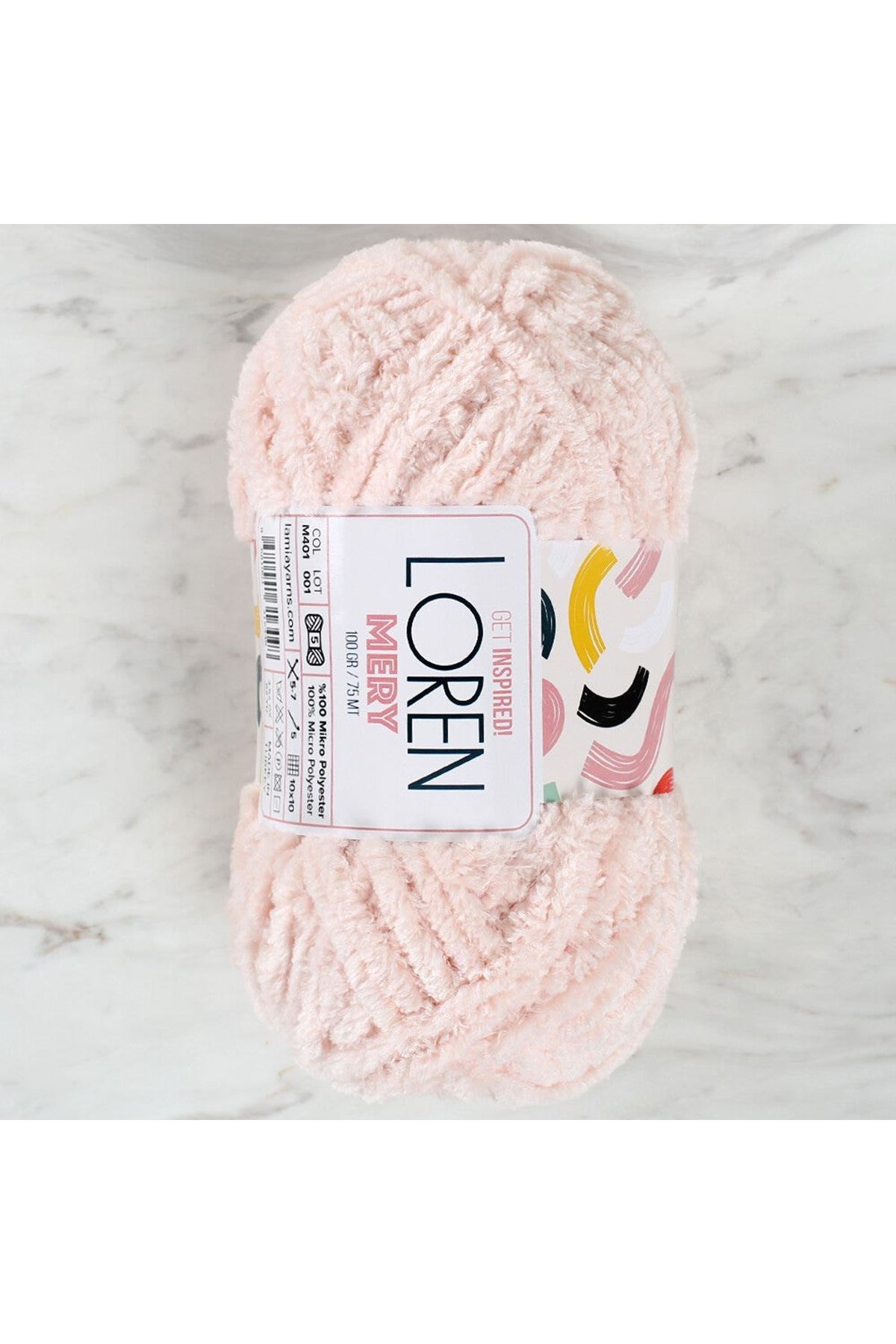 Loren Mery Pudra Pembesi El Örgü İpi - M401 - 34309