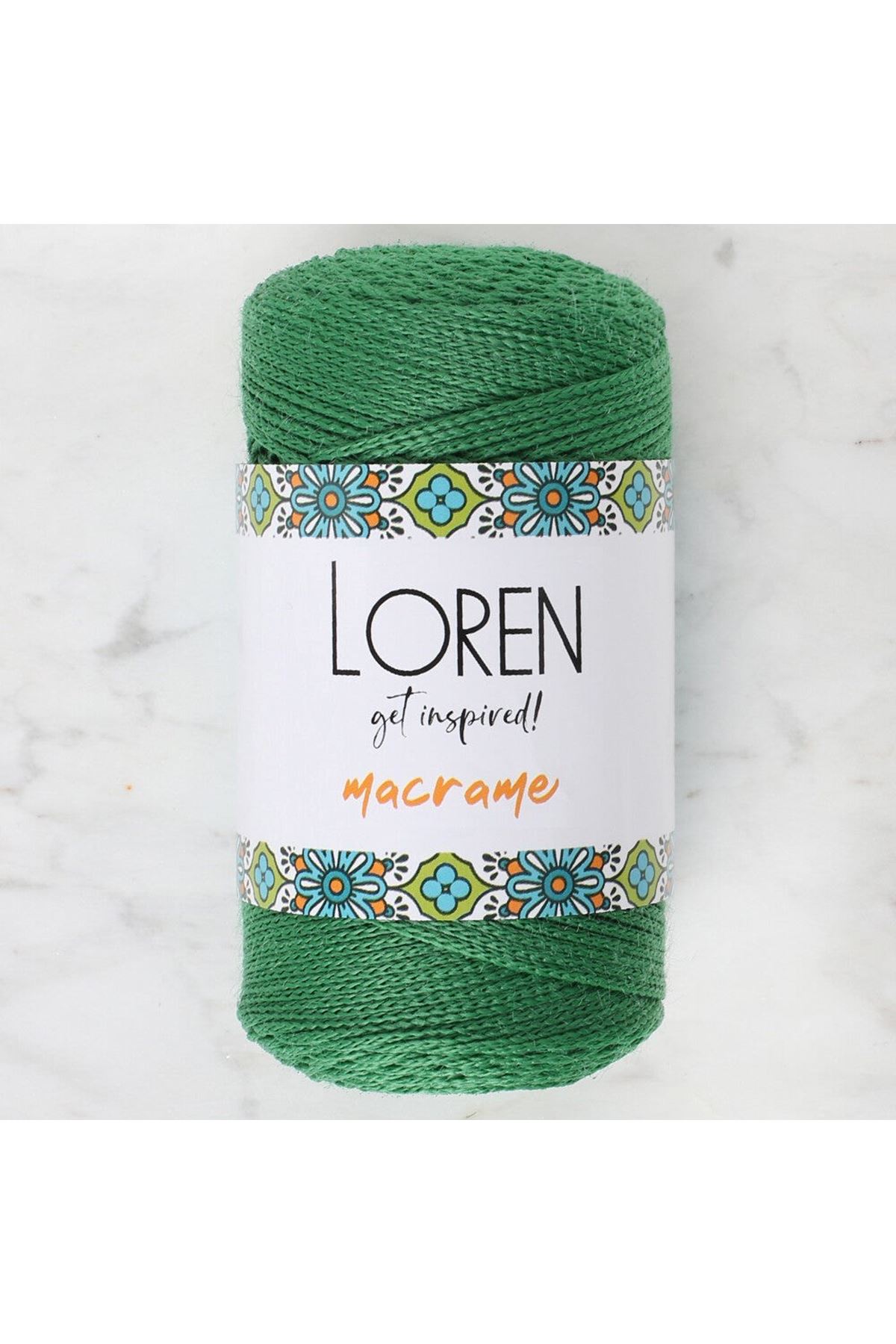 Loren Macrame Yeşil El Örgü İpi - RM 0172 - 34348