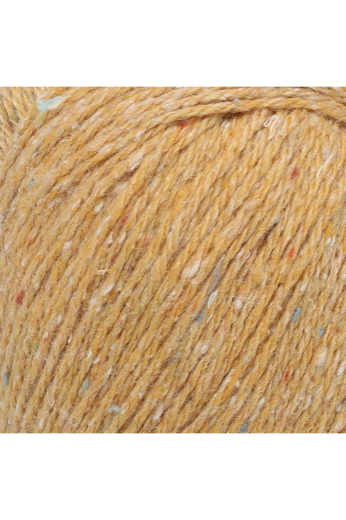 La Mia Re-Tweed Sarı Melanj El Örgü İpi - L124 - 34413