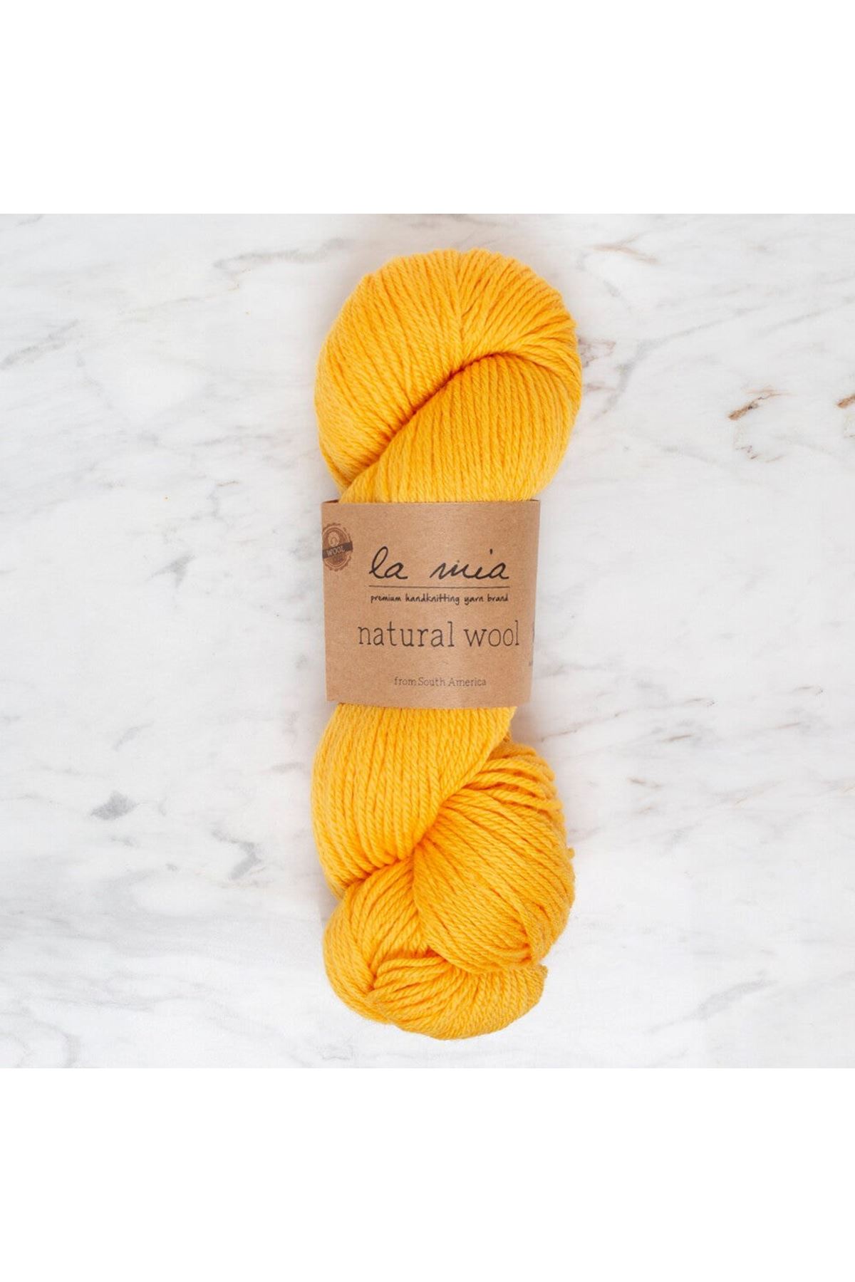 La Mia Natural Wool Sarı El Örgü İpi - L877 - 34401