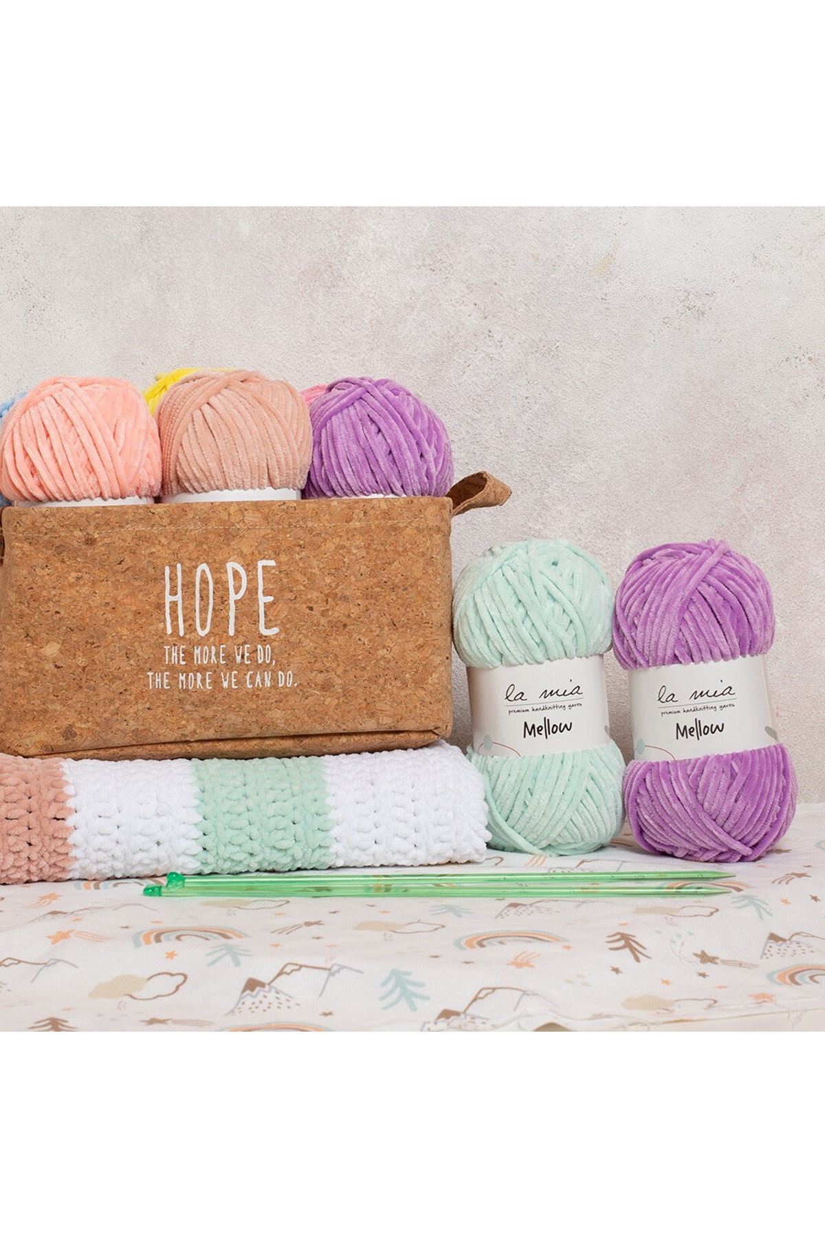 La Mia Mellow Kızıl Kahve El Örgü İpi - 934 - 34171