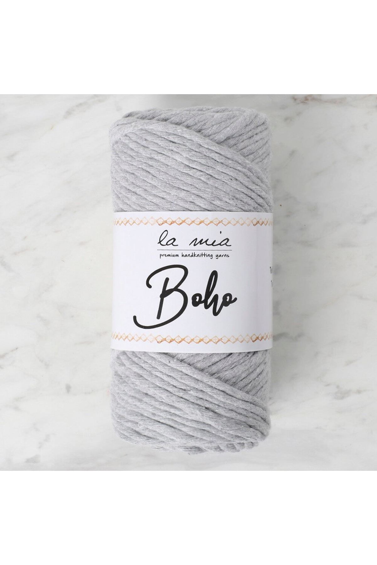 La Mia Boho Açık Gri Büküm Makrome İpi - L044 - 34210