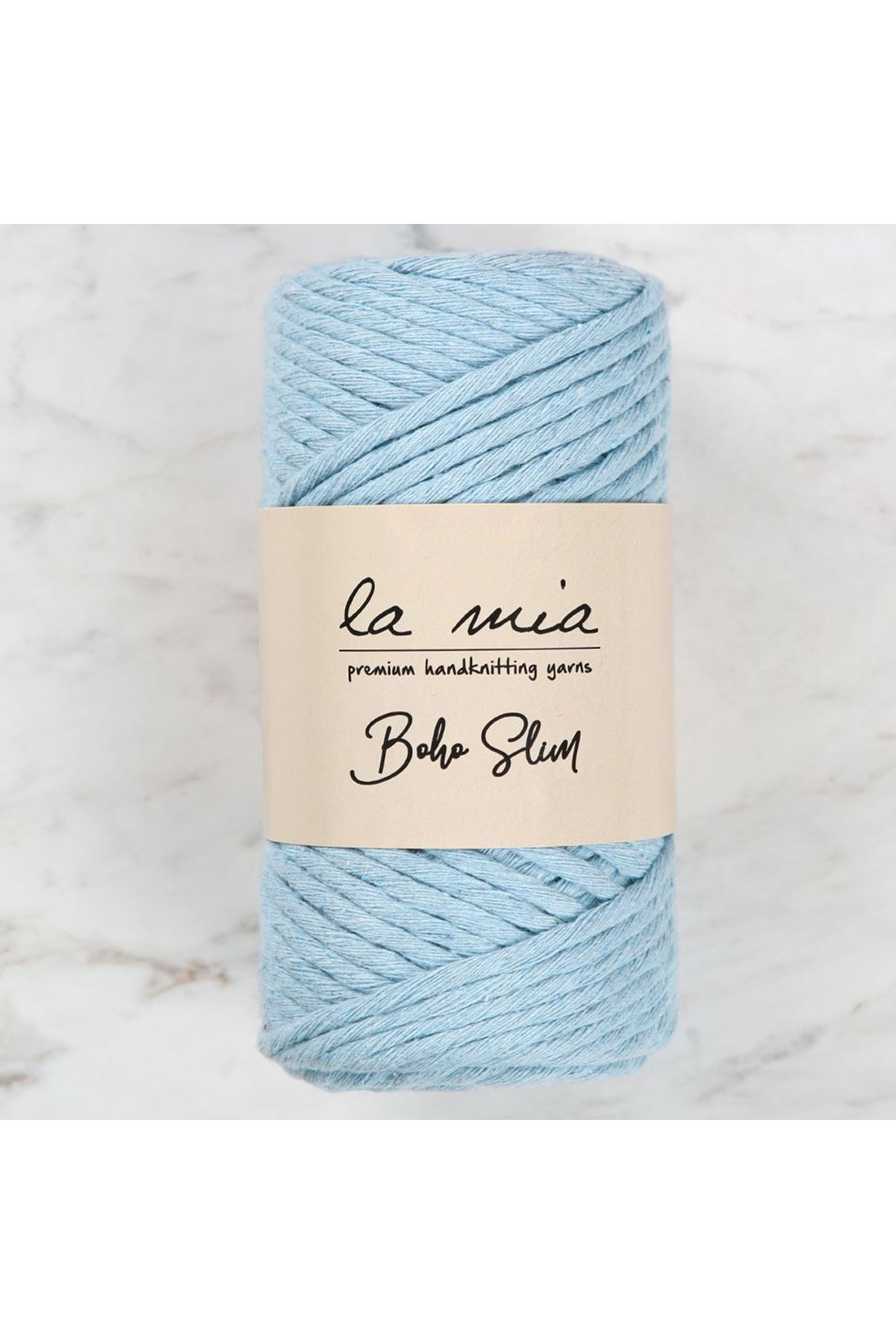 La Mia Boho Slim Açık Mavi El Örgü İpi -L069 - 34204