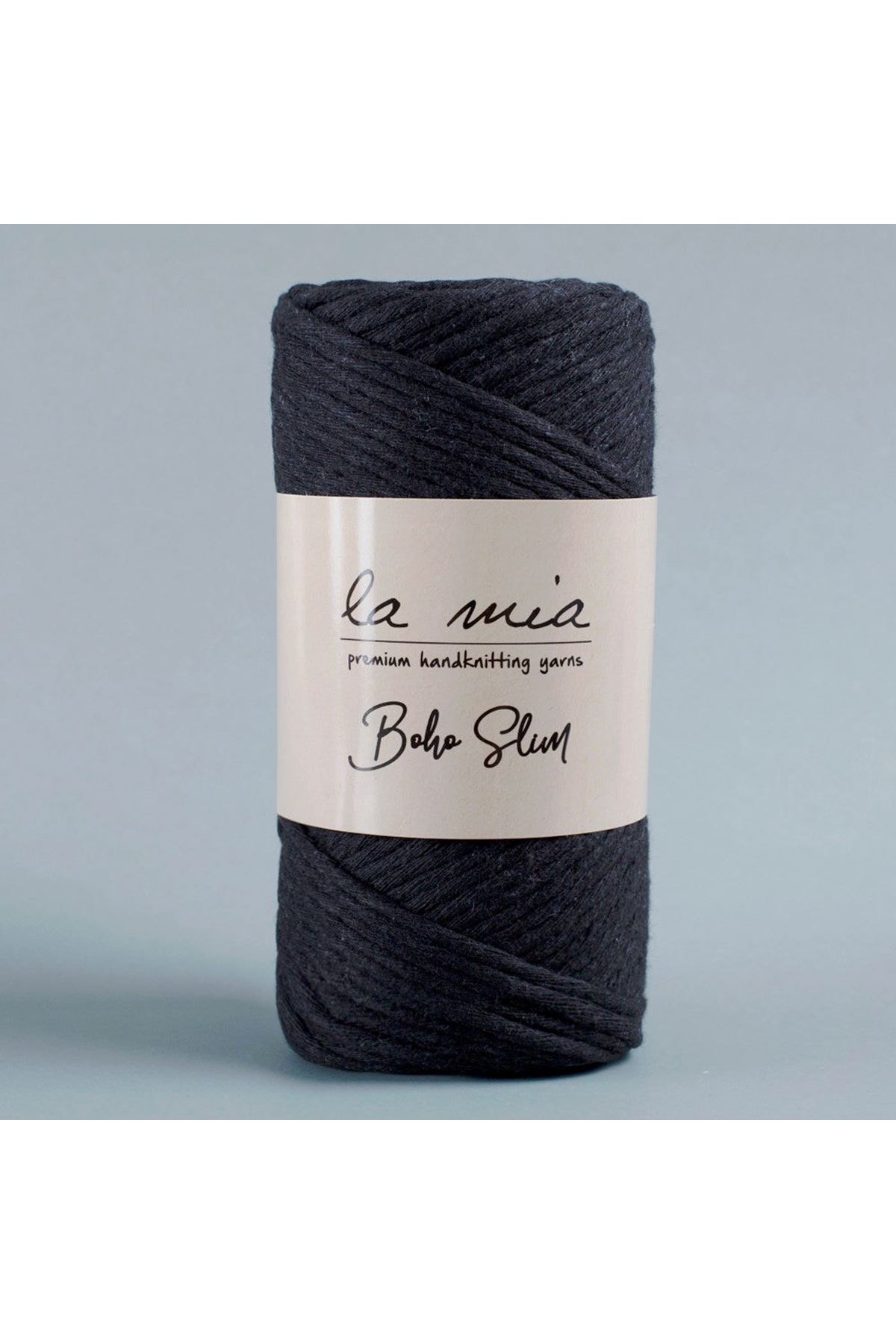 La Mia Boho Slim Siyah El Örgü İpi -L006 - 34203