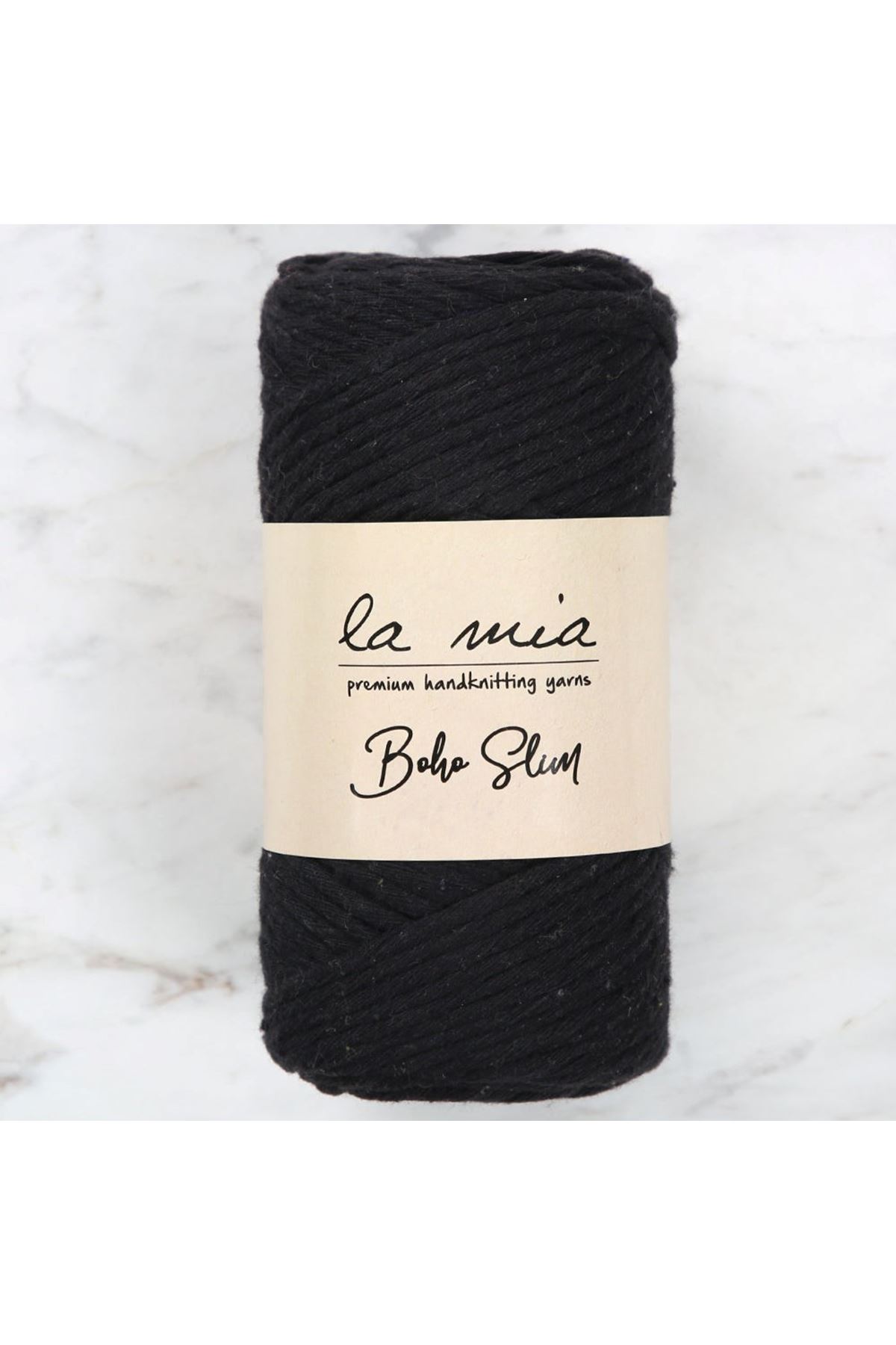 La Mia Boho Slim Siyah El Örgü İpi -L006 - 34203
