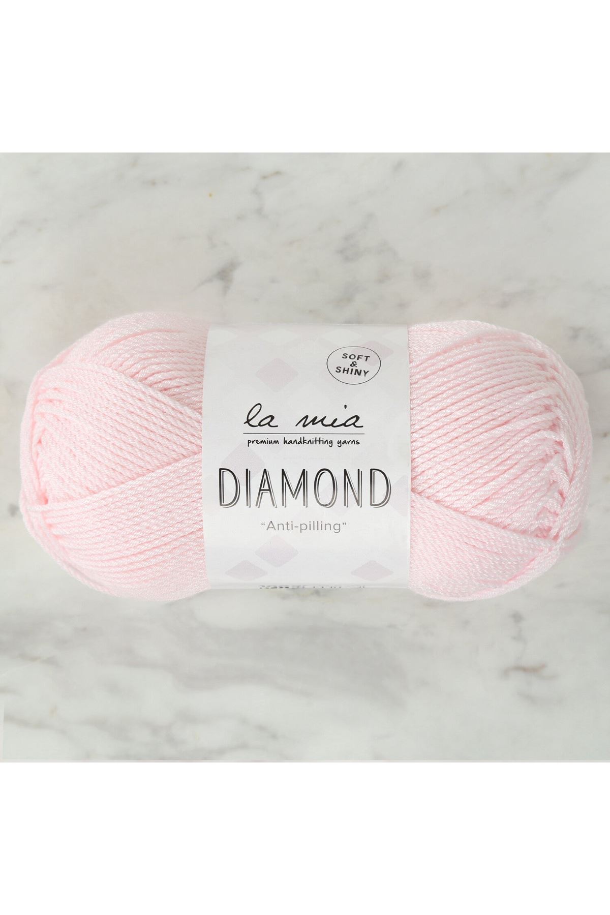 La Mia Diamond Açık Pembe El Örgü İpi - L057 - 34256
