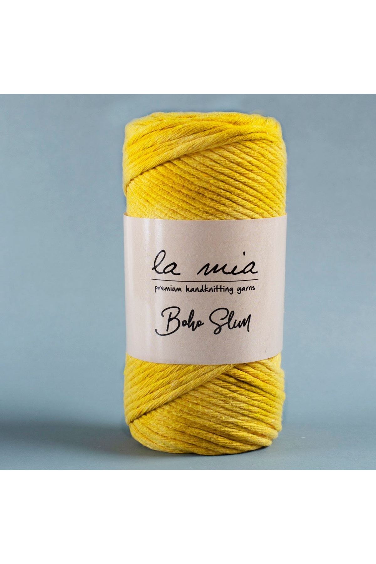 La Mia Boho Slim Sarı El Örgü İpi -L003 - 34195