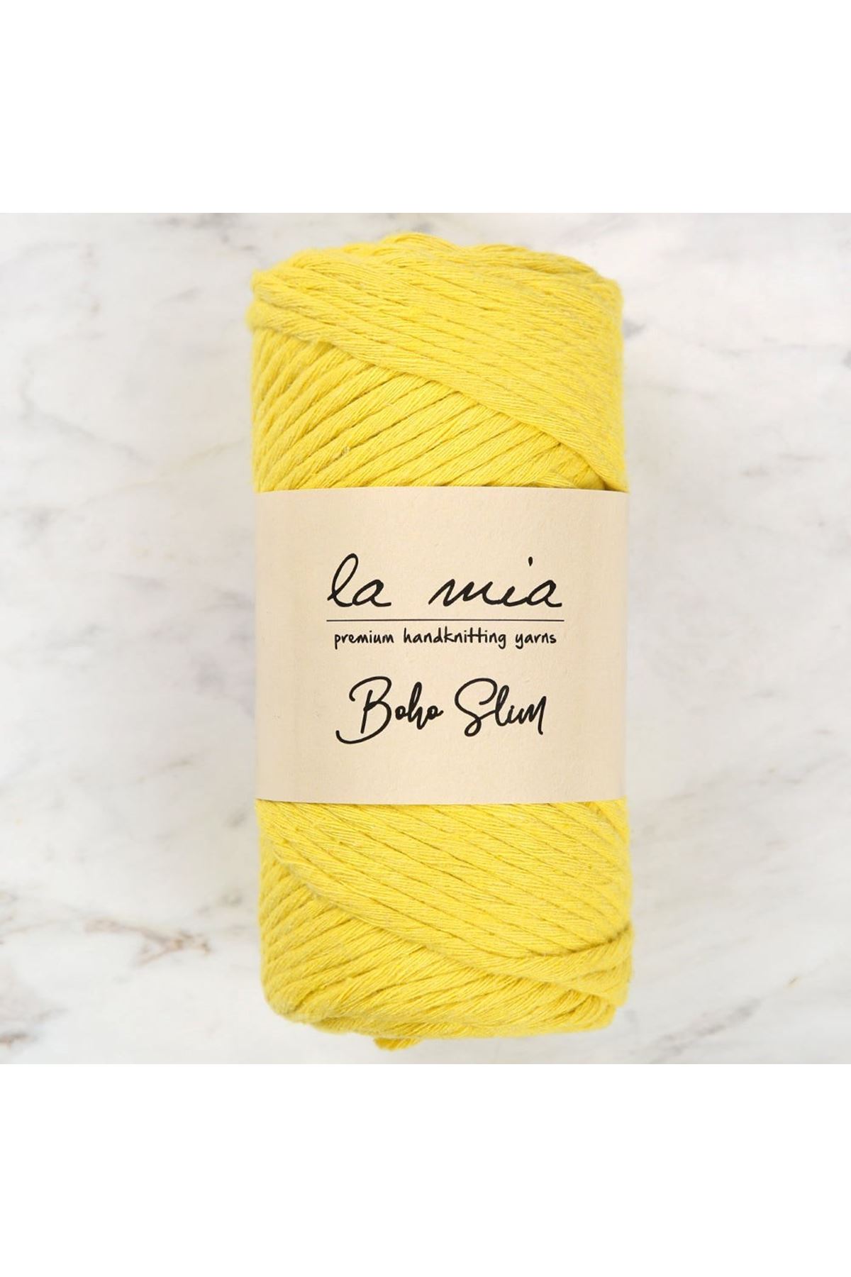 La Mia Boho Slim Sarı El Örgü İpi -L003 - 34195