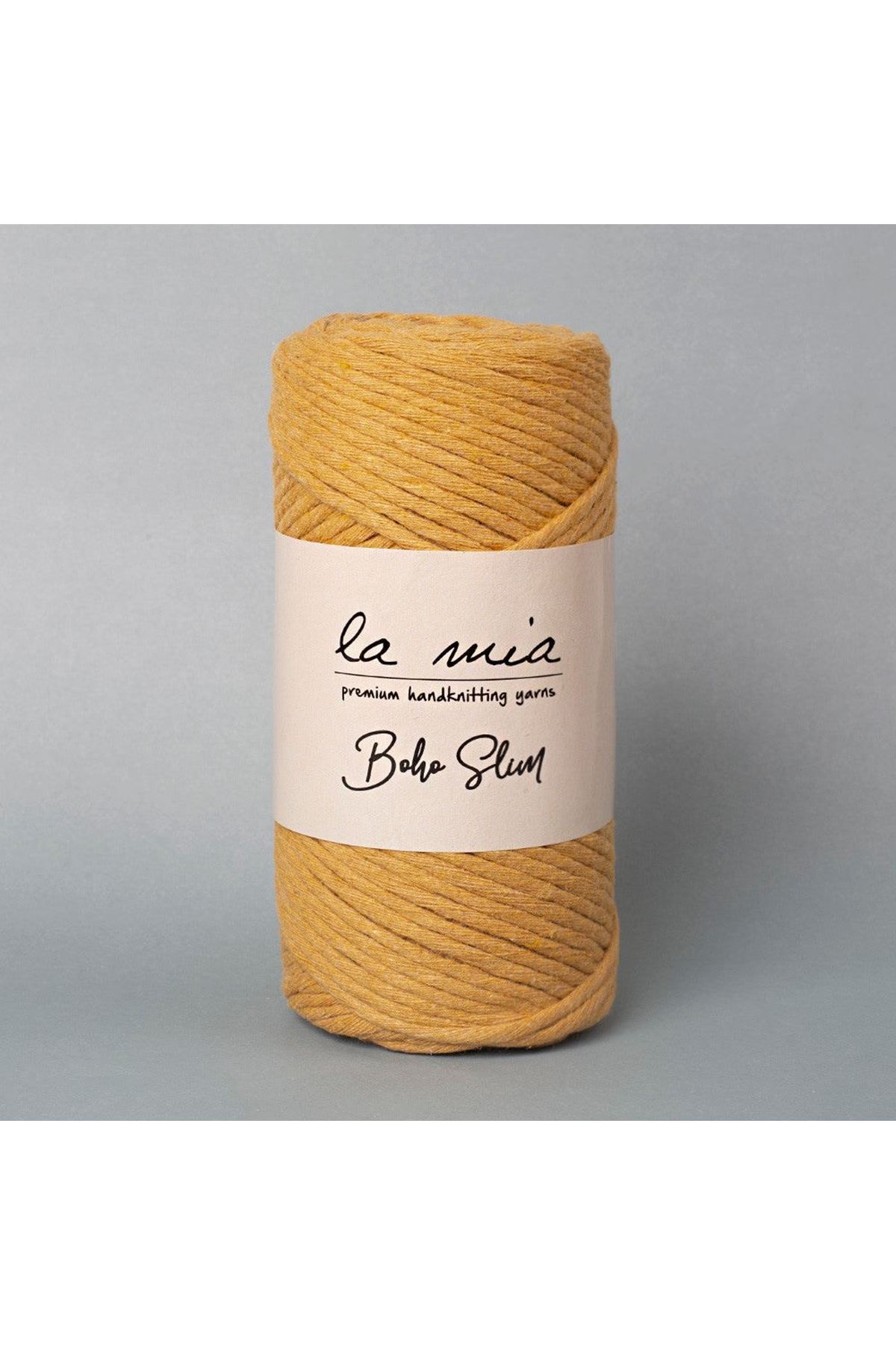 La Mia Boho Slim Hardal El Örgü İpi - L133 - 34251