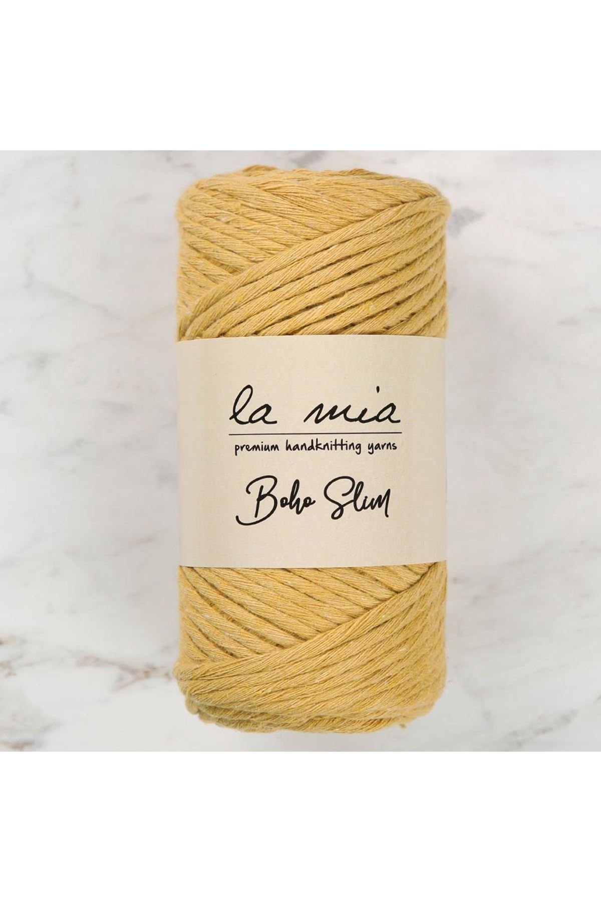 La Mia Boho Slim Hardal El Örgü İpi - L133 - 34251