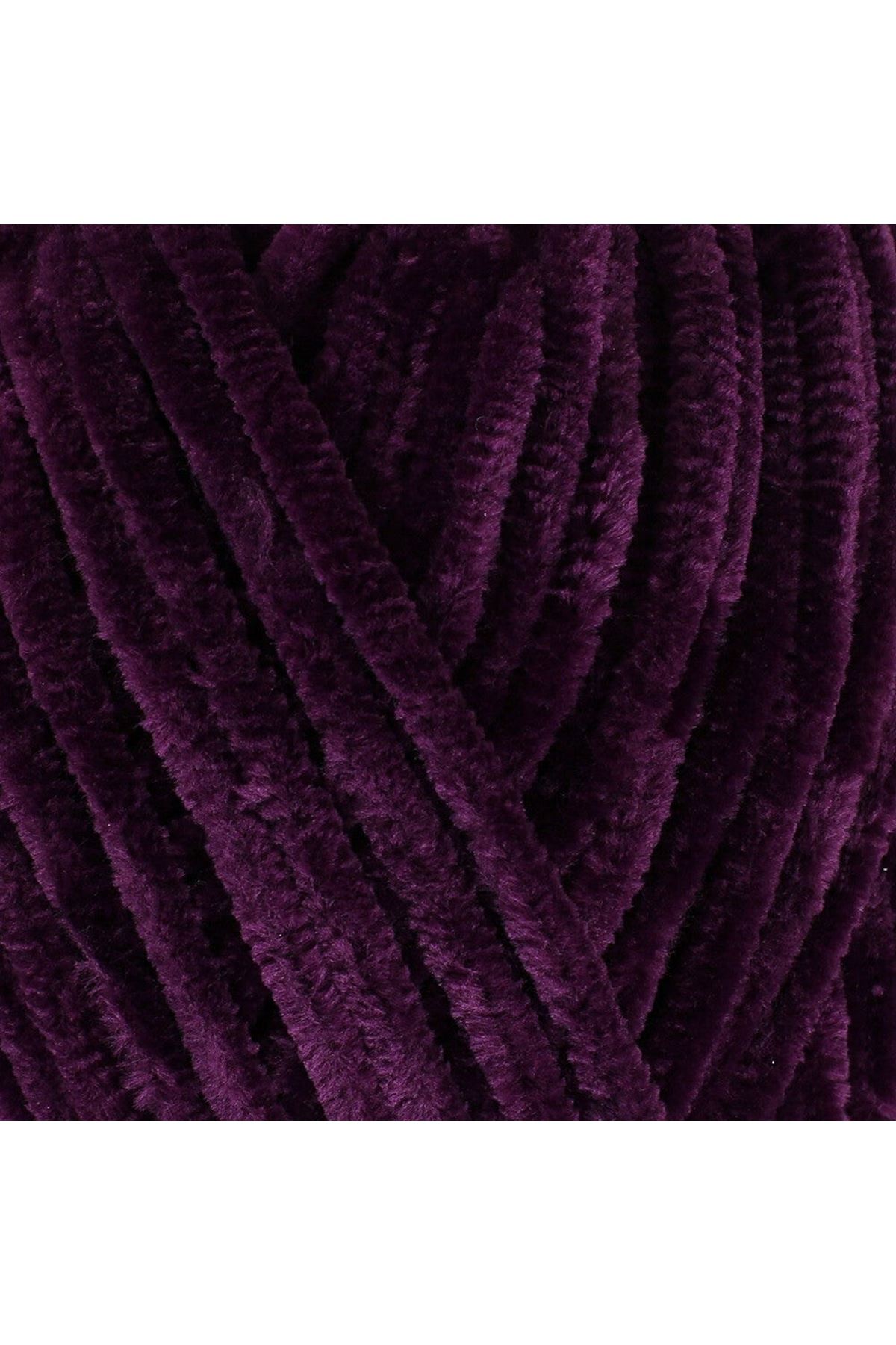 La Mia Mellow Patlıcan Moru El Örgü İpi - 915 - 34161