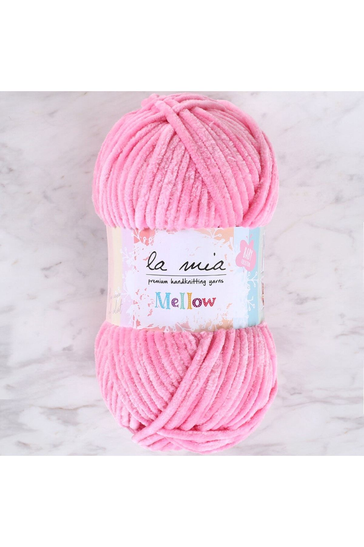 La Mia Mellow Pembe El Örgü İpi - 914 - 34160
