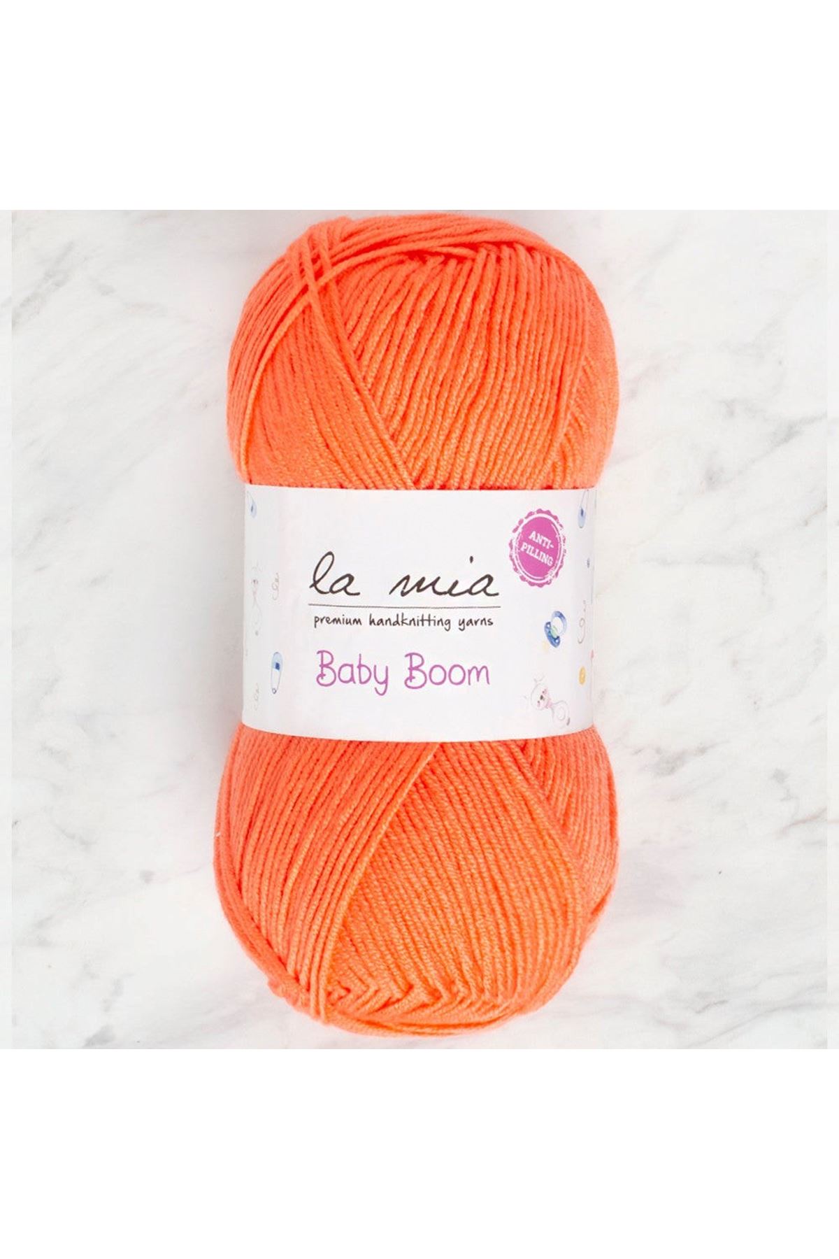 La Mia Baby Boom Neon Turuncu El Örgü İpi - 1212 - 34109