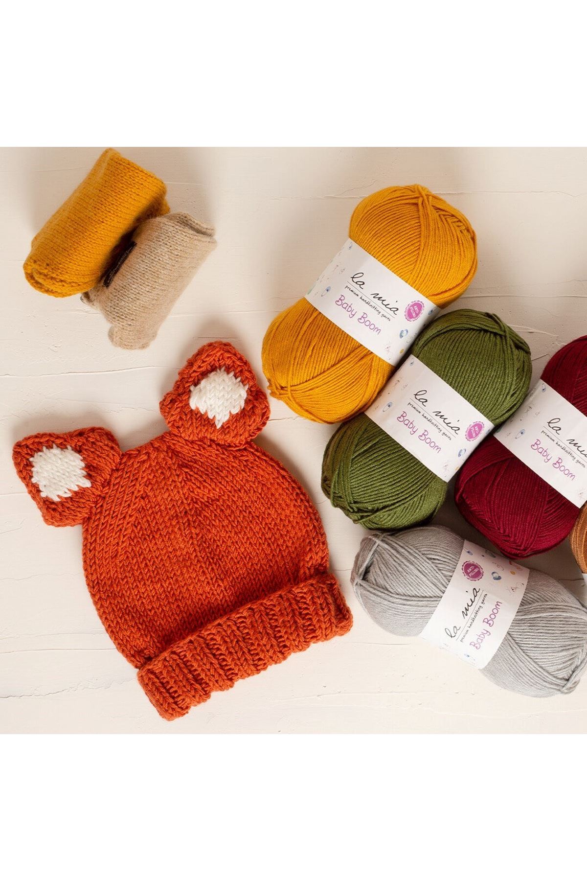 La Mia Baby Boom Kırmızı El Örgü İpi - 1170 - 34108