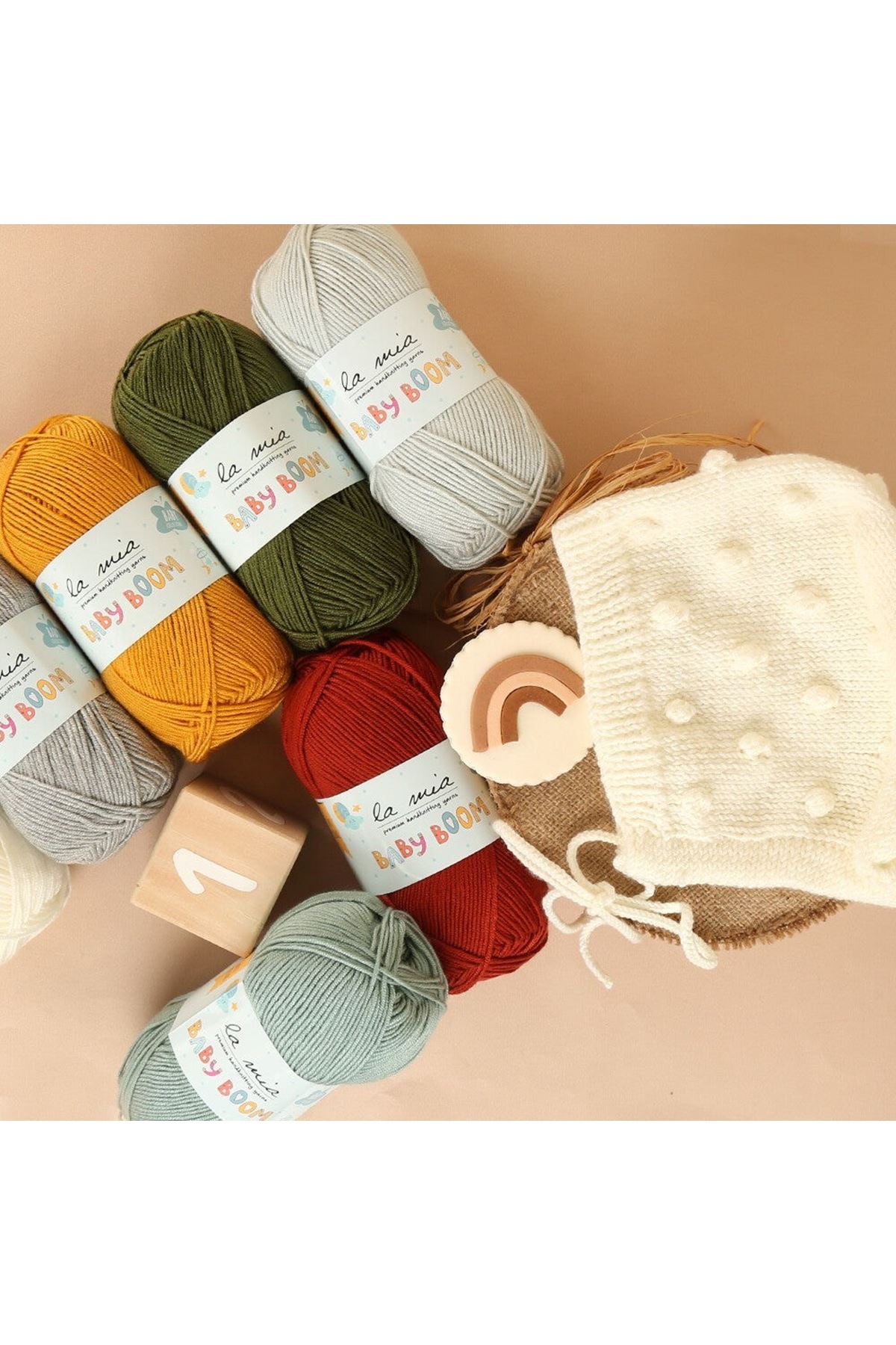 La Mia Baby Boom Cam Göbeği El Örgü İpi - 502 - 34124