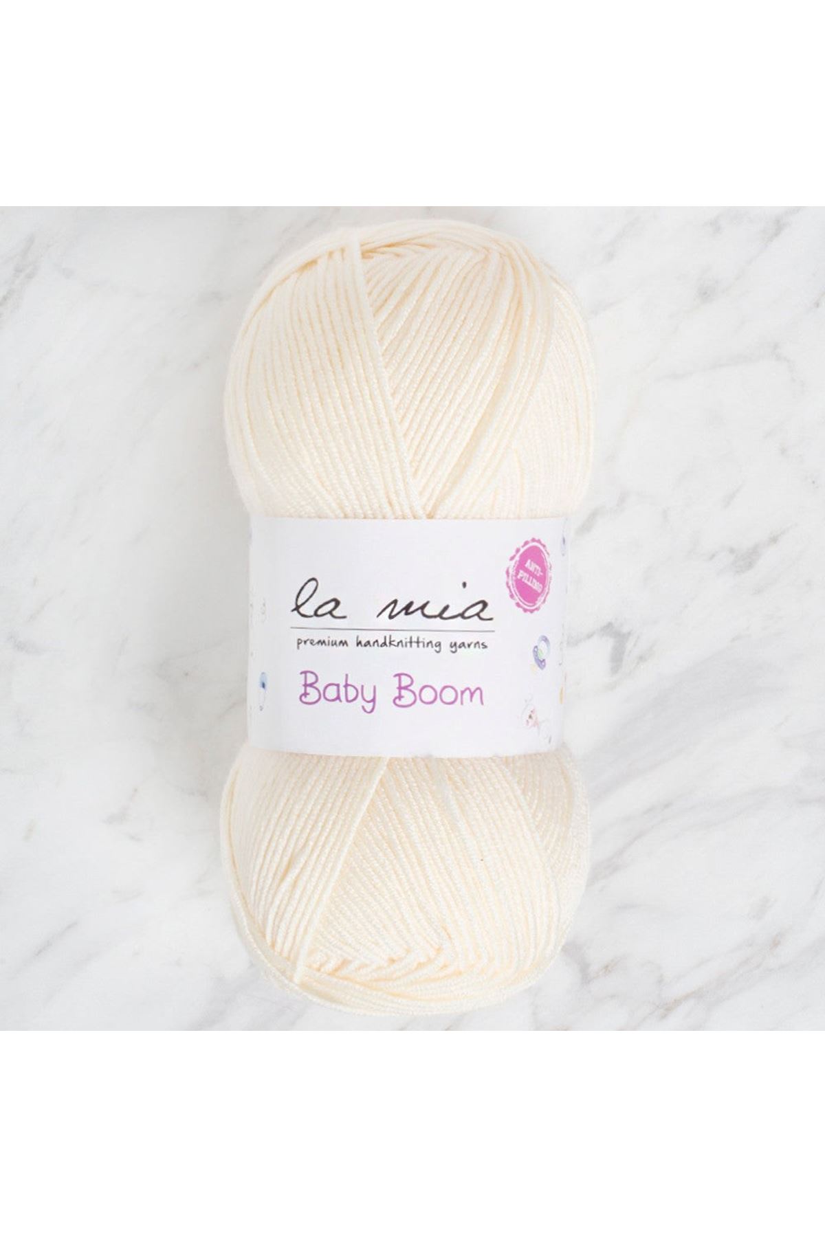 La Mia Baby Boom Krem El Örgü İpi - 25 - 34107